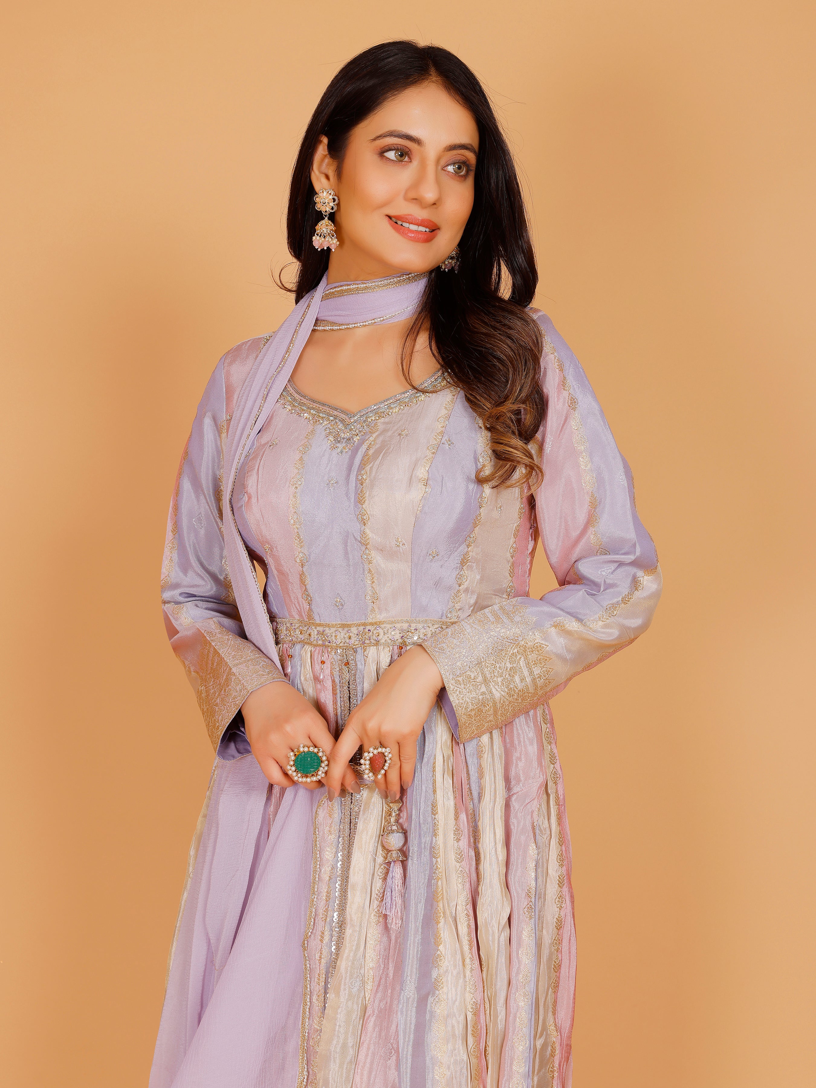Divya Flair Palazzo Suit