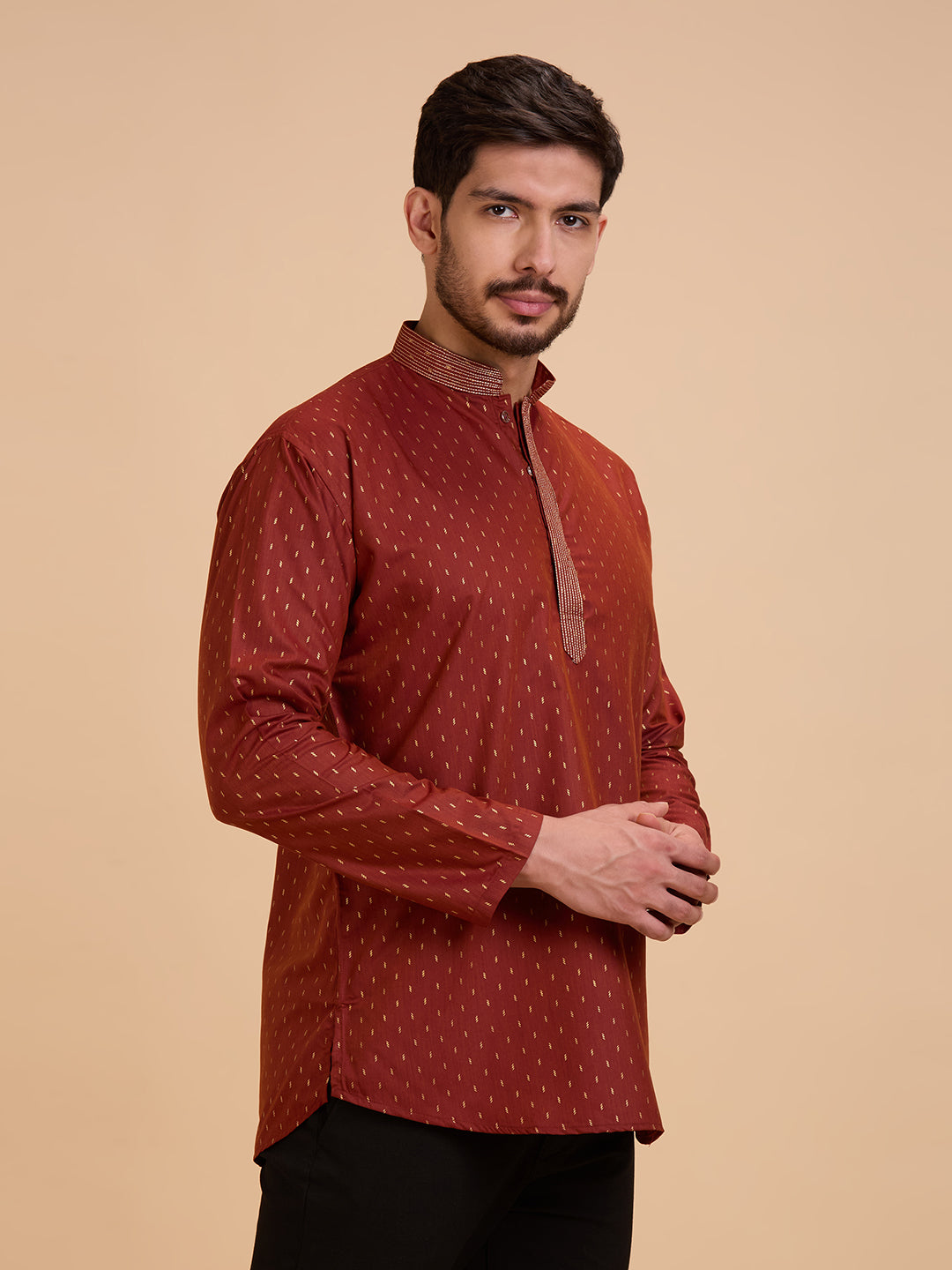 Mens Silk Kurta - Roop Darshan