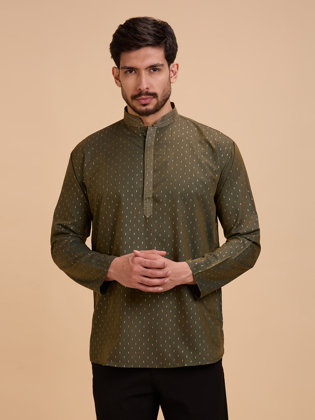 Mens Silk Kurta - Roop Darshan