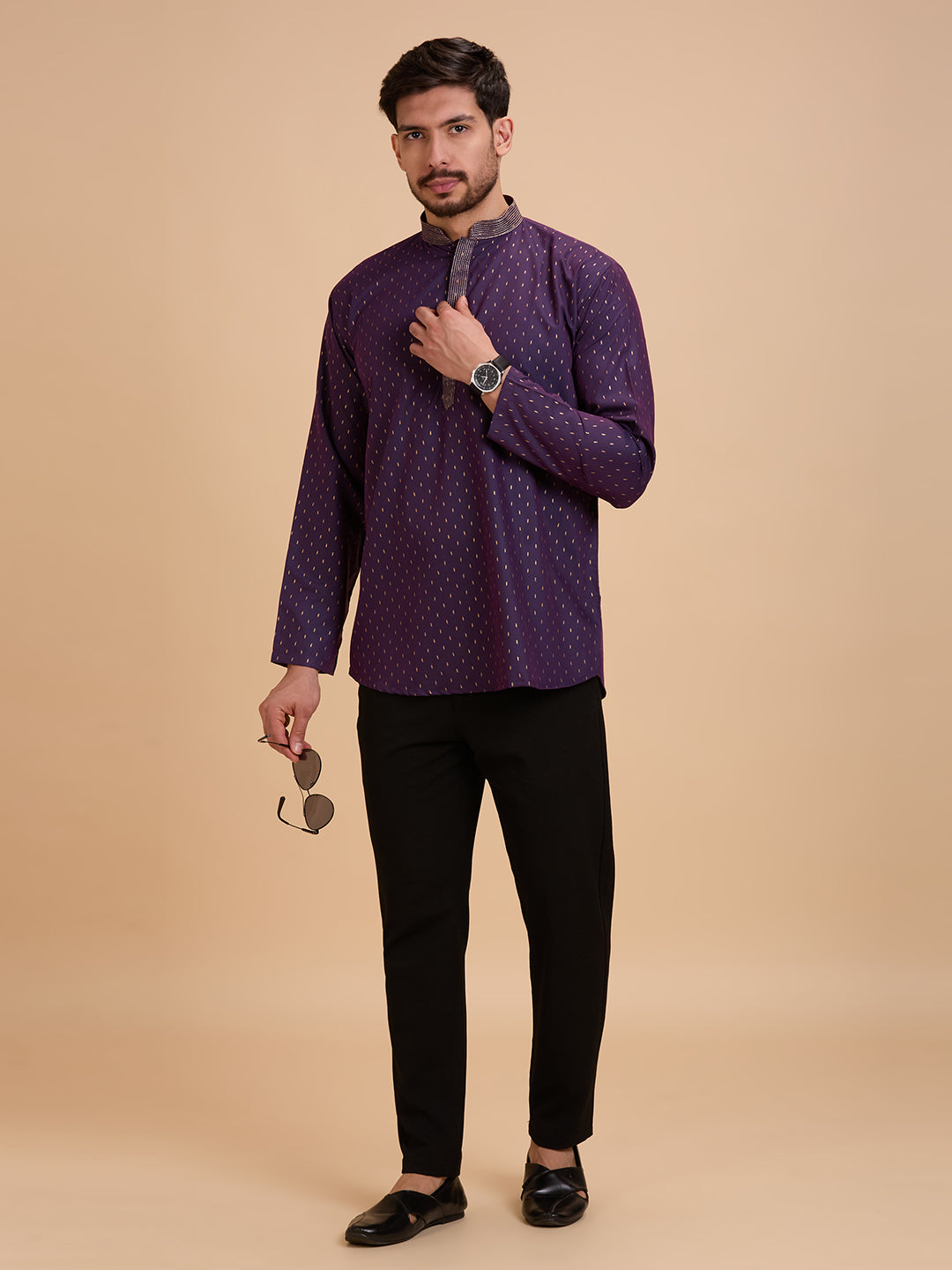 Mens Silk Kurta - Roop Darshan