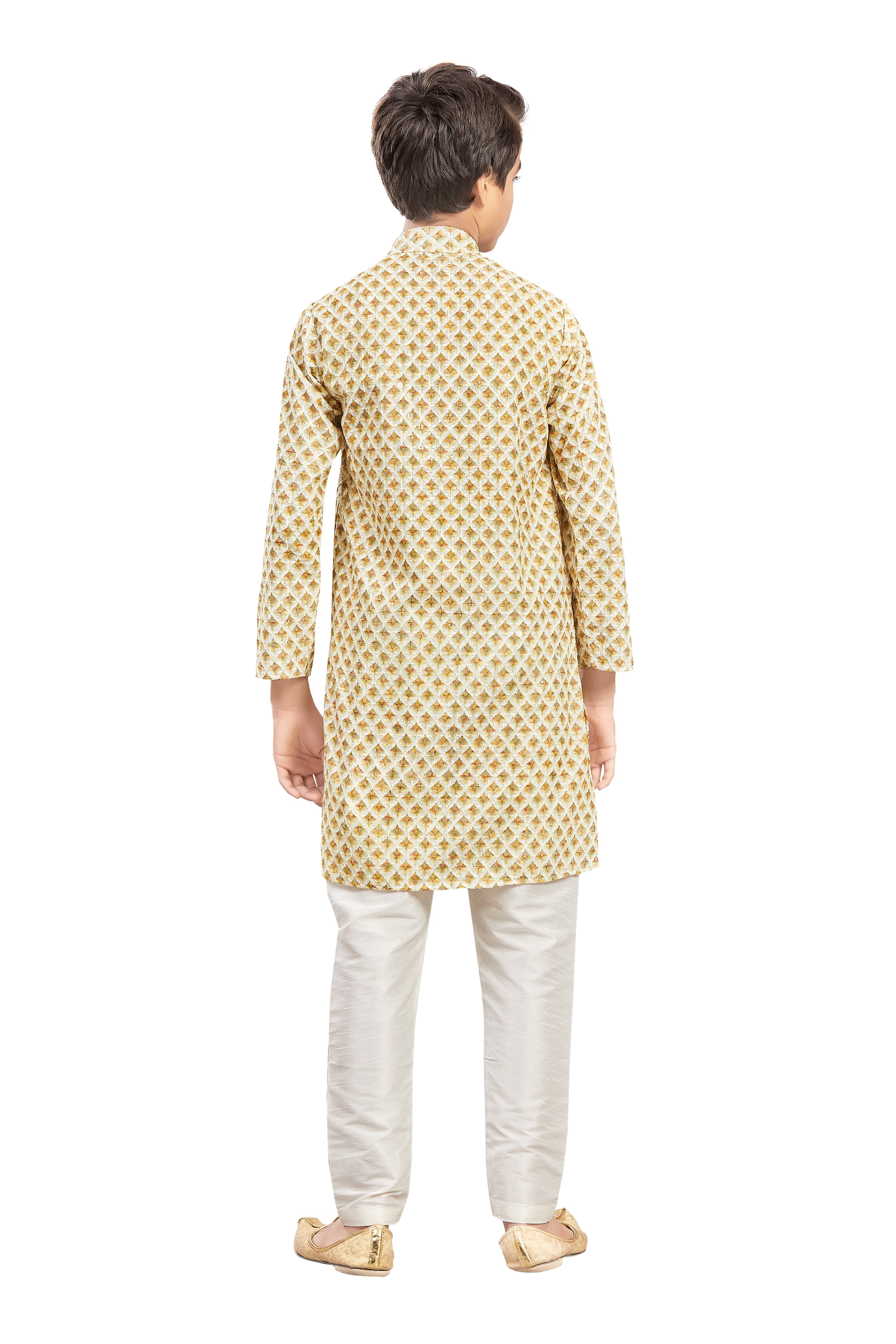 Boys Embroidered Kurta Set - Roop Darshan