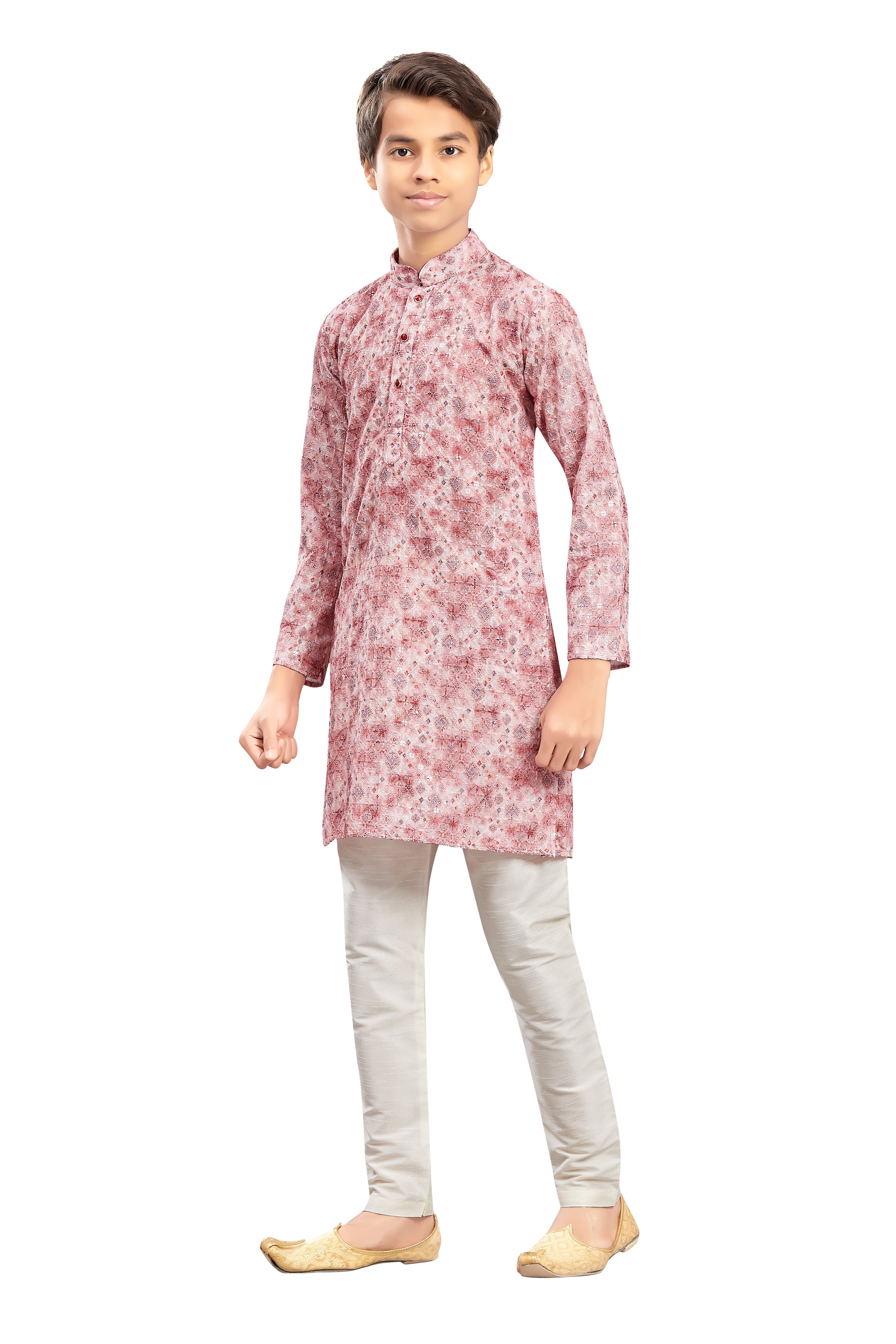 Boys Embroidered Kurta Set - Roop Darshan