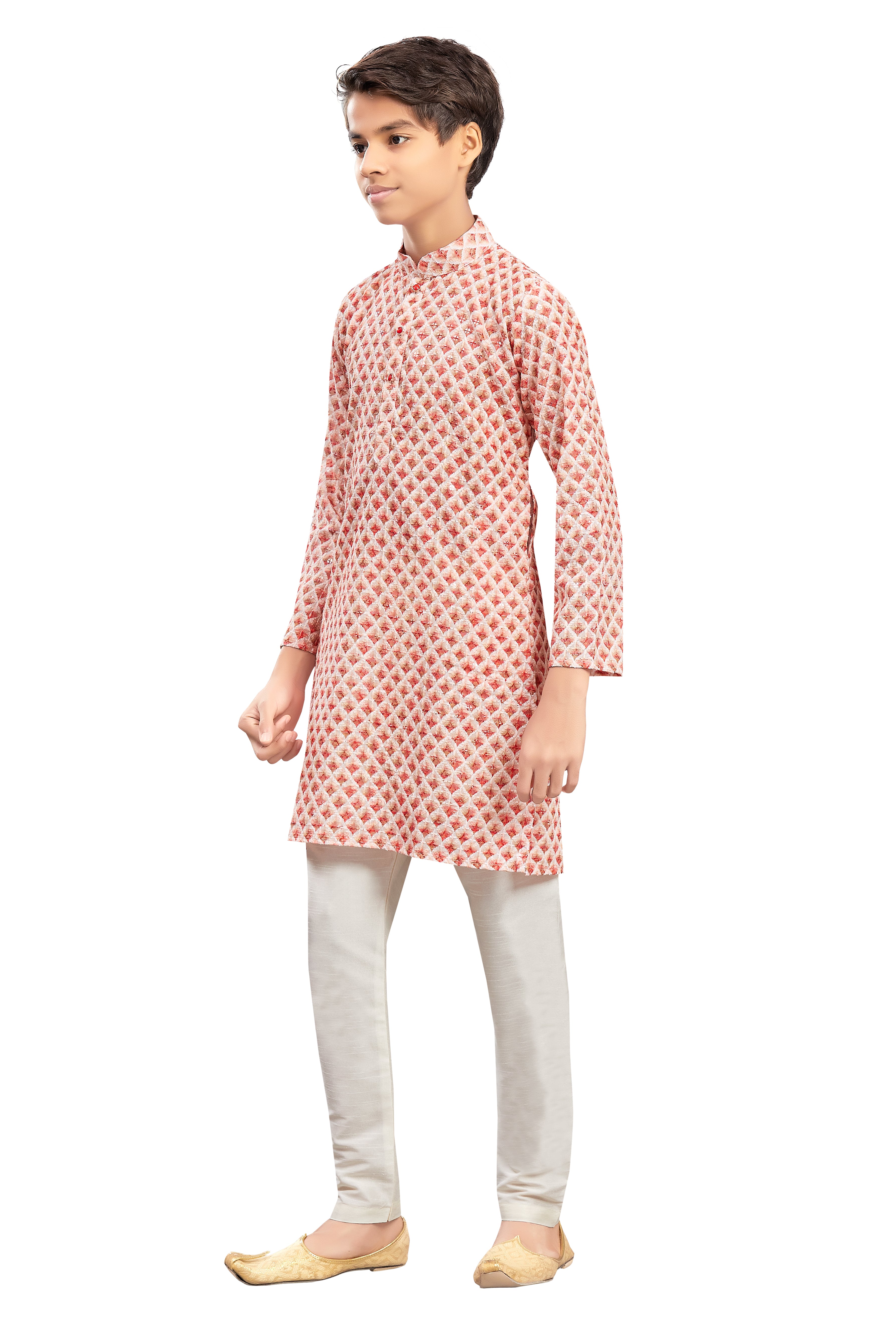 Boys Embroidered Kurta Set - Roop Darshan