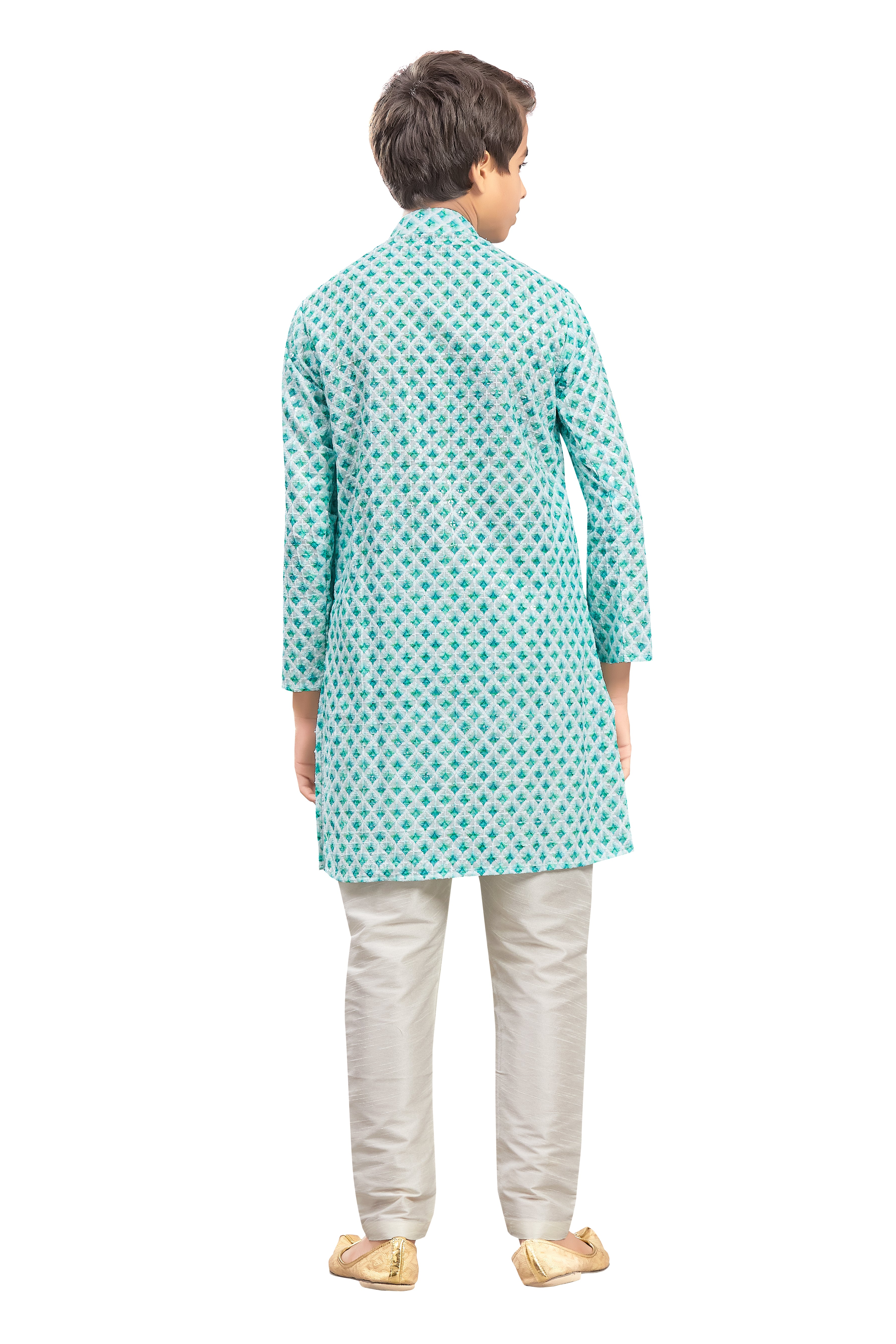 Boys Embroidered Kurta Set - Roop Darshan