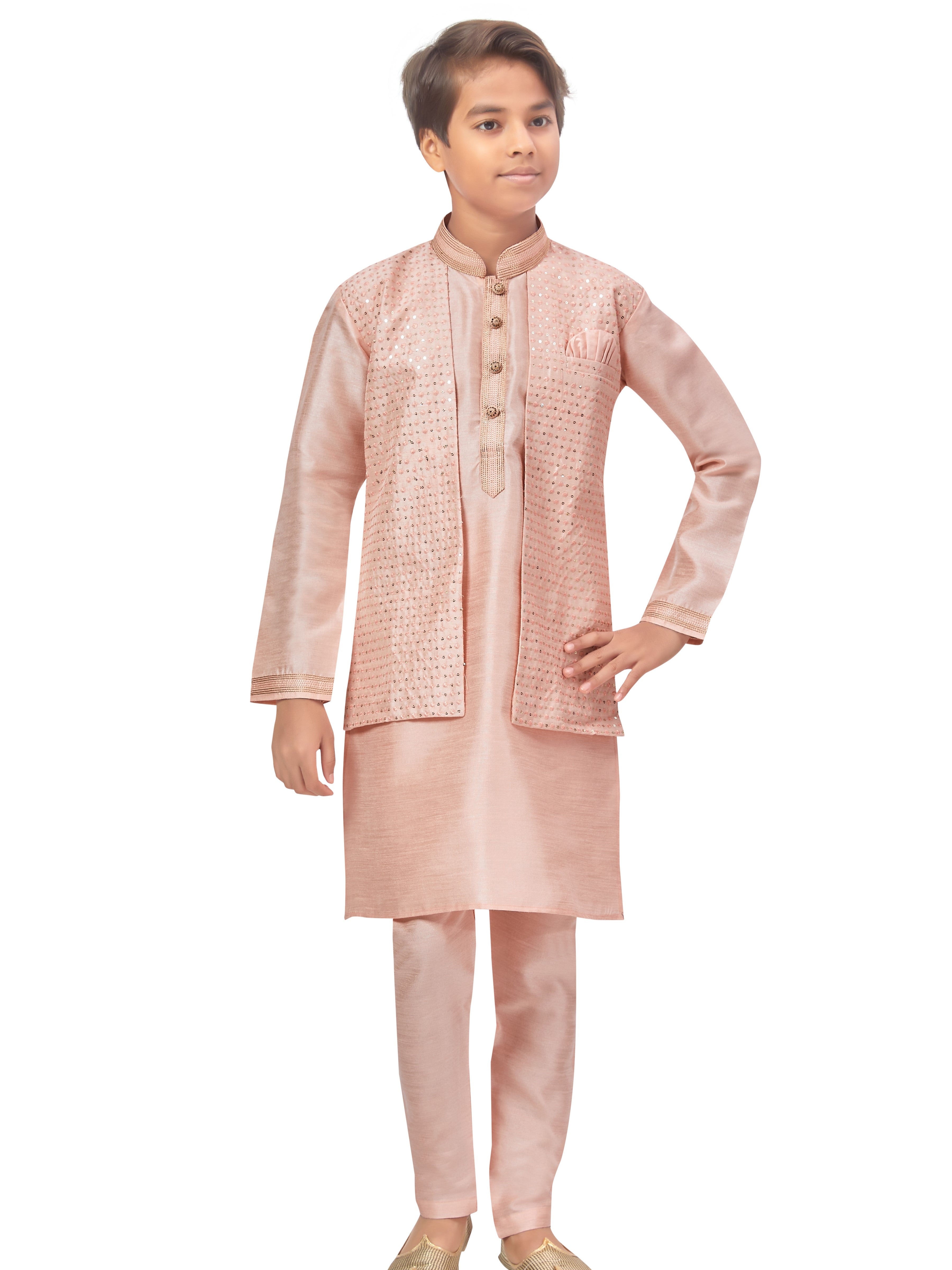 Boys Jacket Style Kurta Set - Roop Darshan