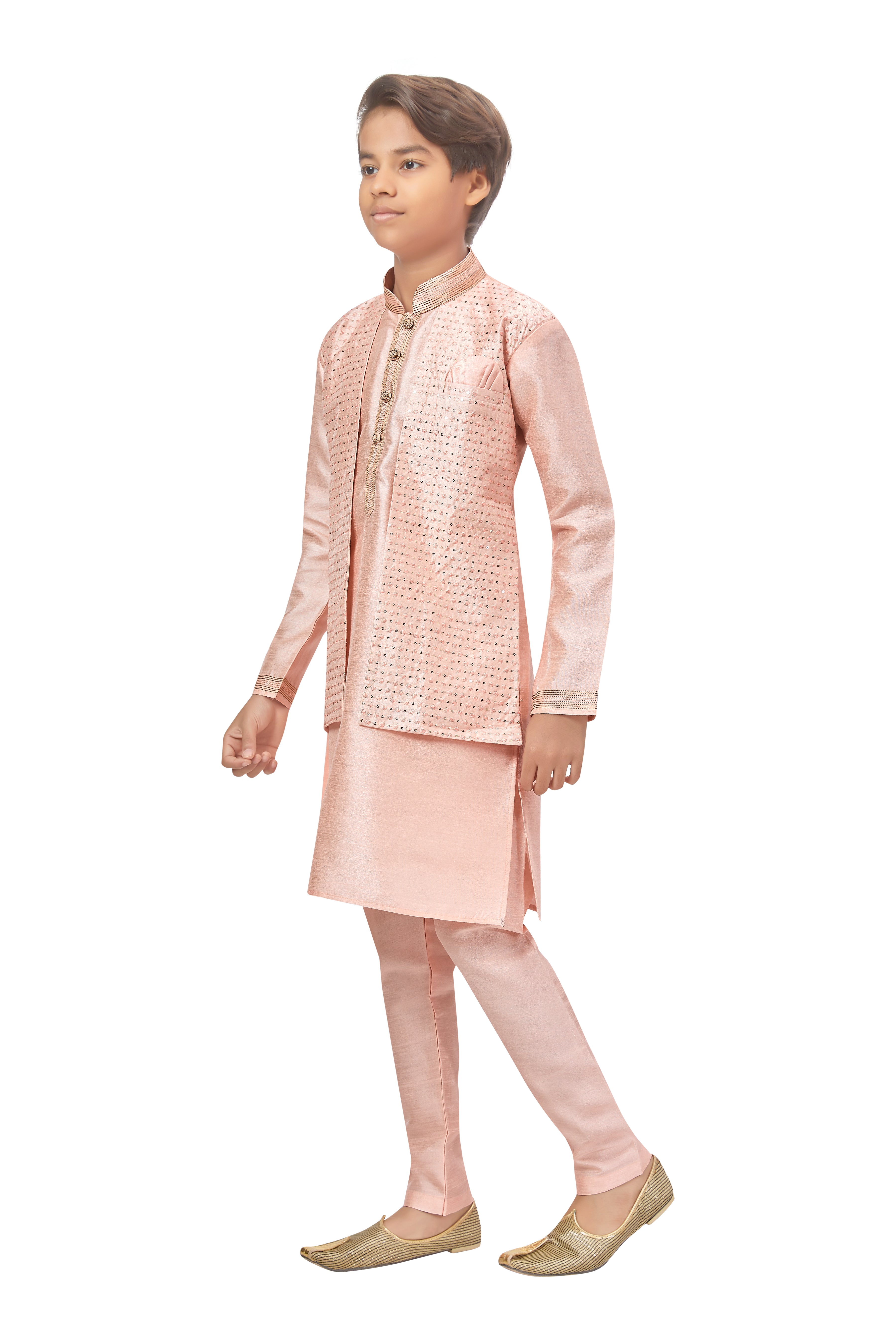 Boys Jacket Style Kurta Set - Roop Darshan