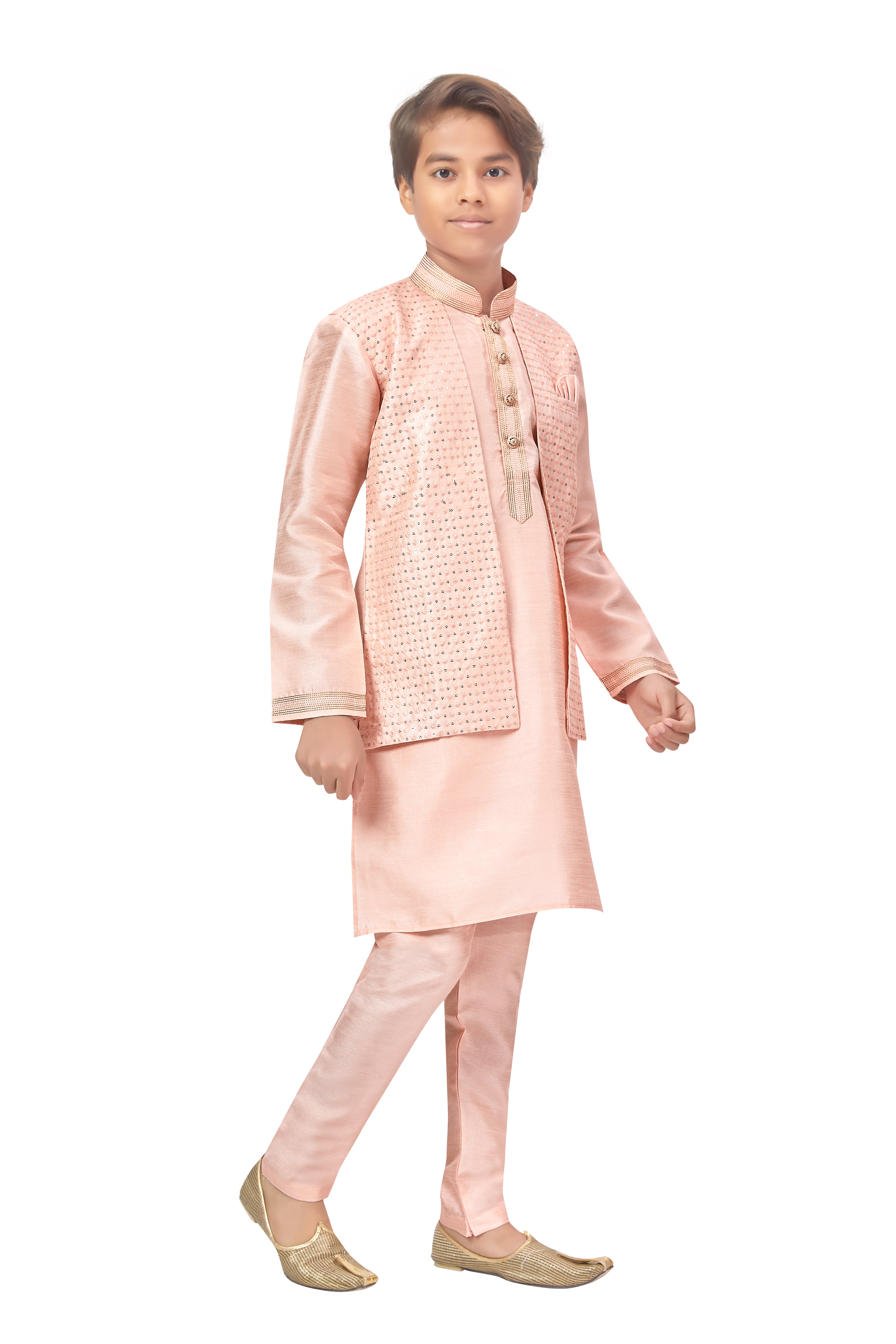 Boys Jacket Style Kurta Set - Roop Darshan