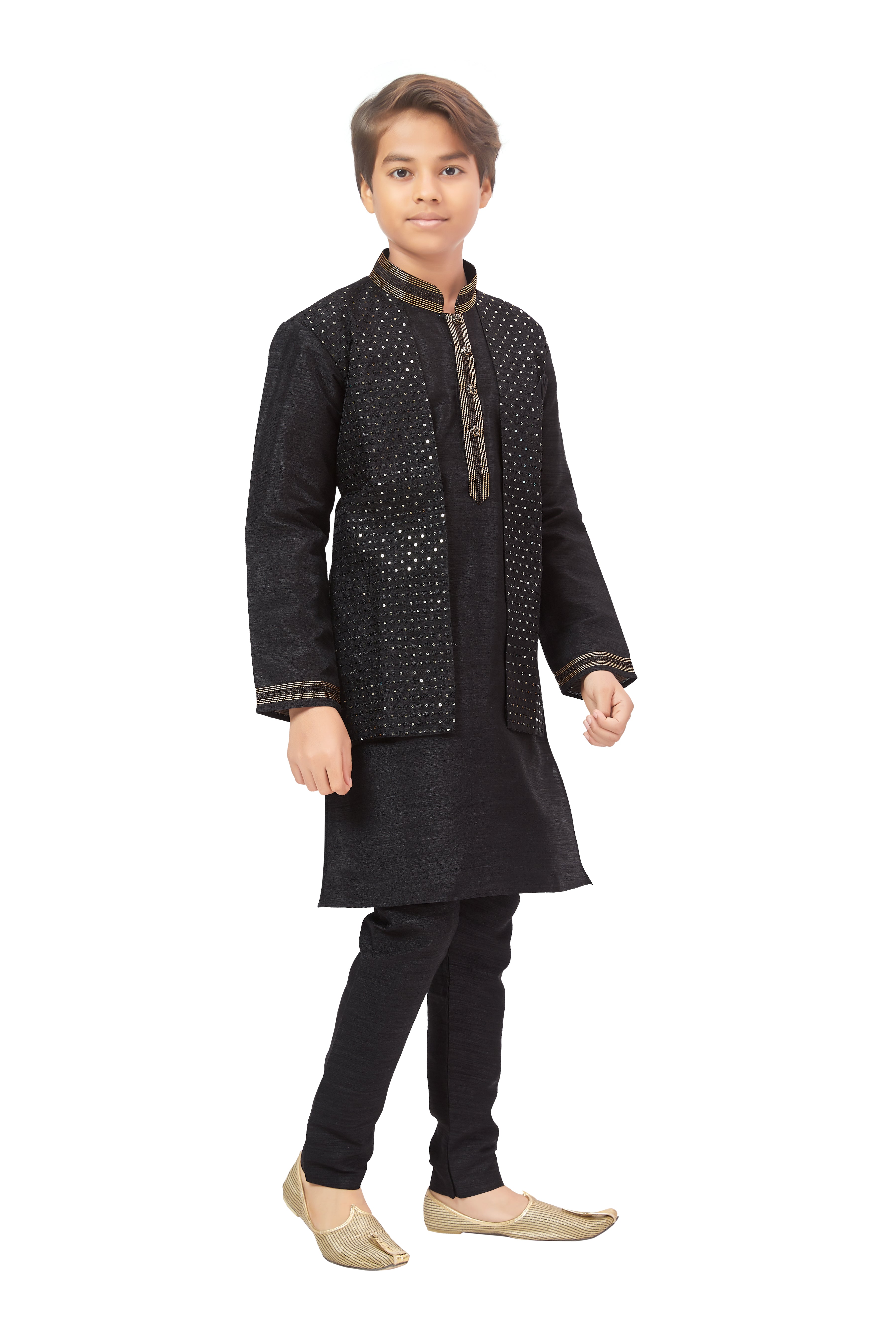 Boys Jacket Style Kurta Set - Roop Darshan