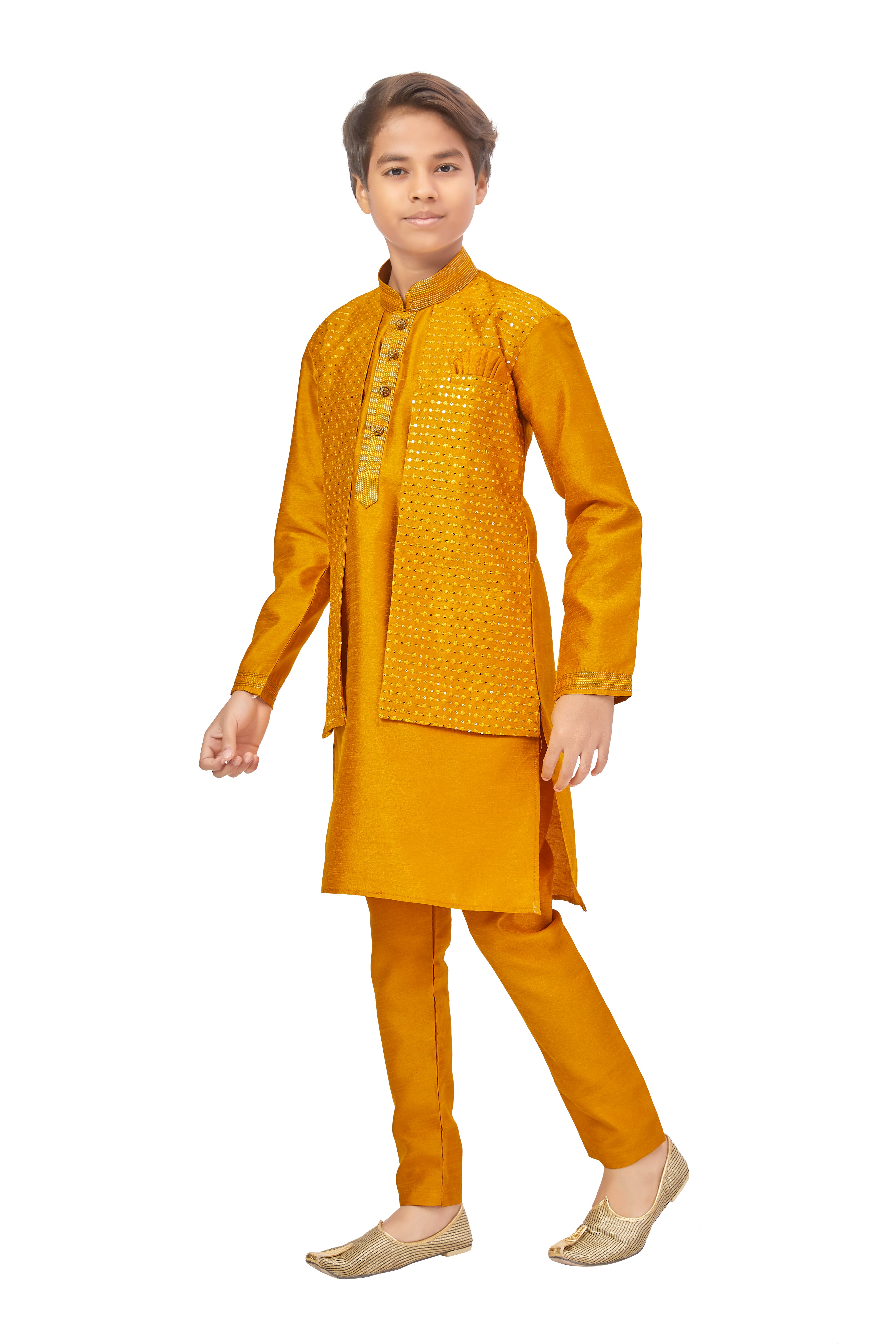 Boys Jacket Style Kurta Set - Roop Darshan