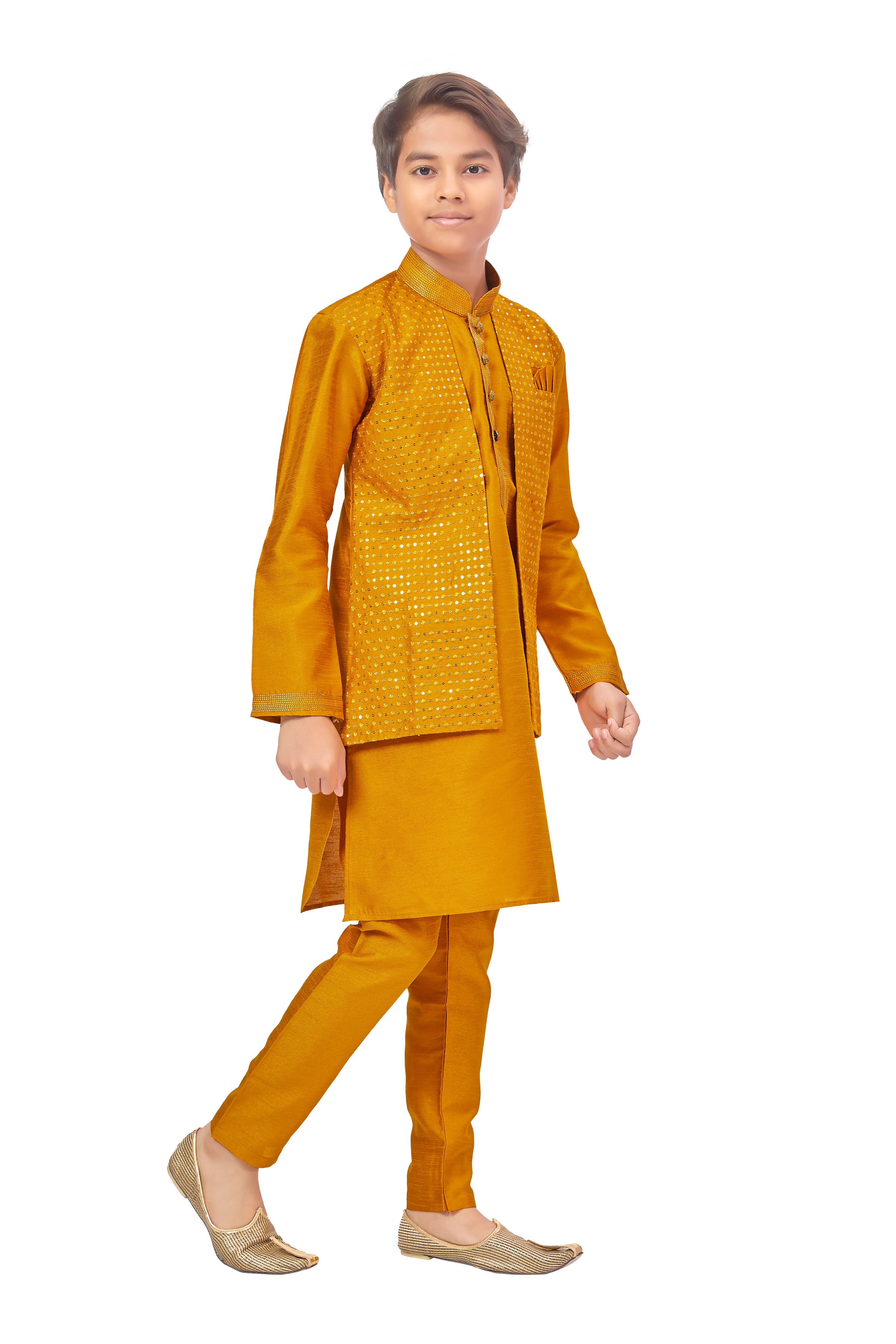 Boys Jacket Style Kurta Set - Roop Darshan