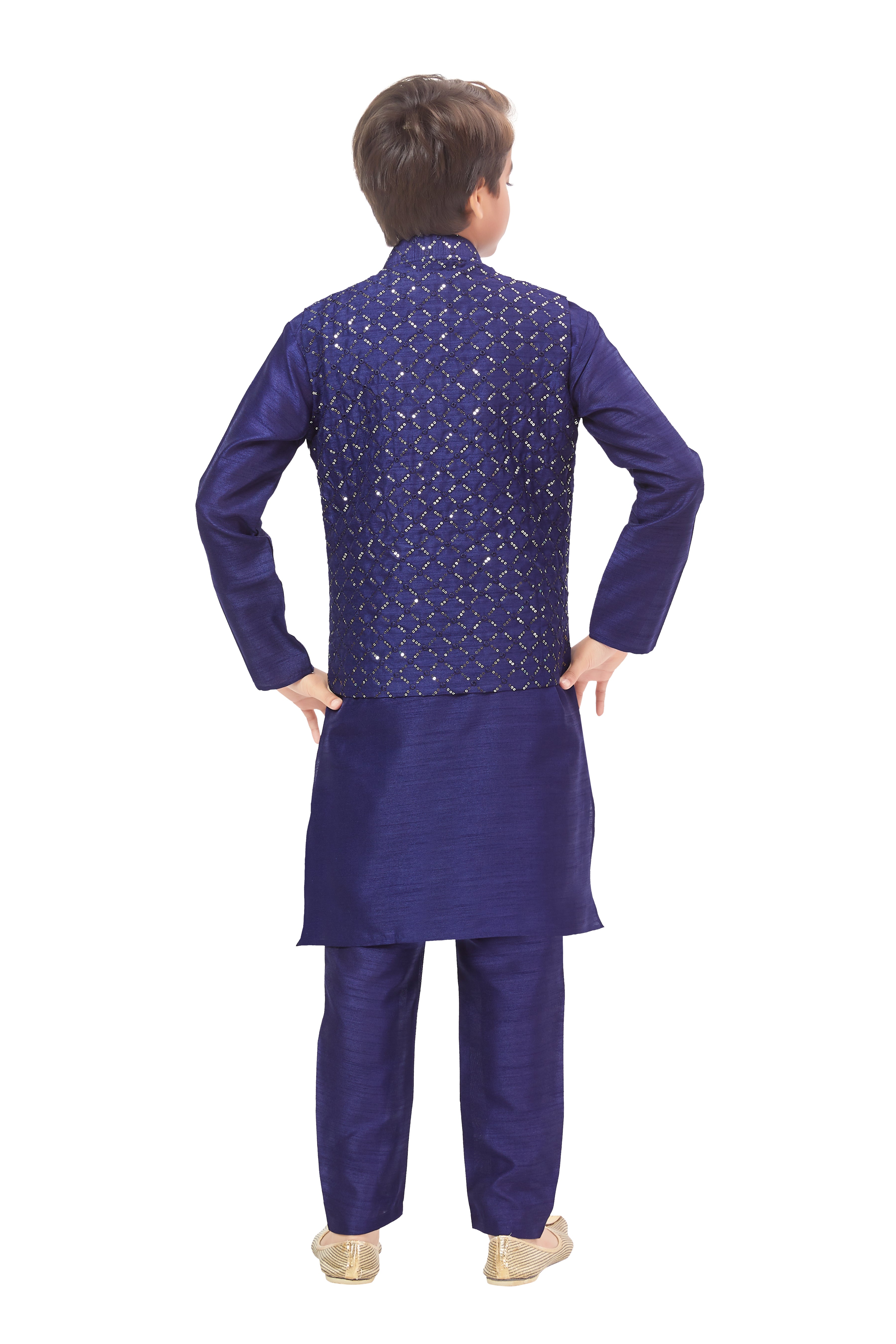 Boys Embroidered Kurta Set - Roop Darshan