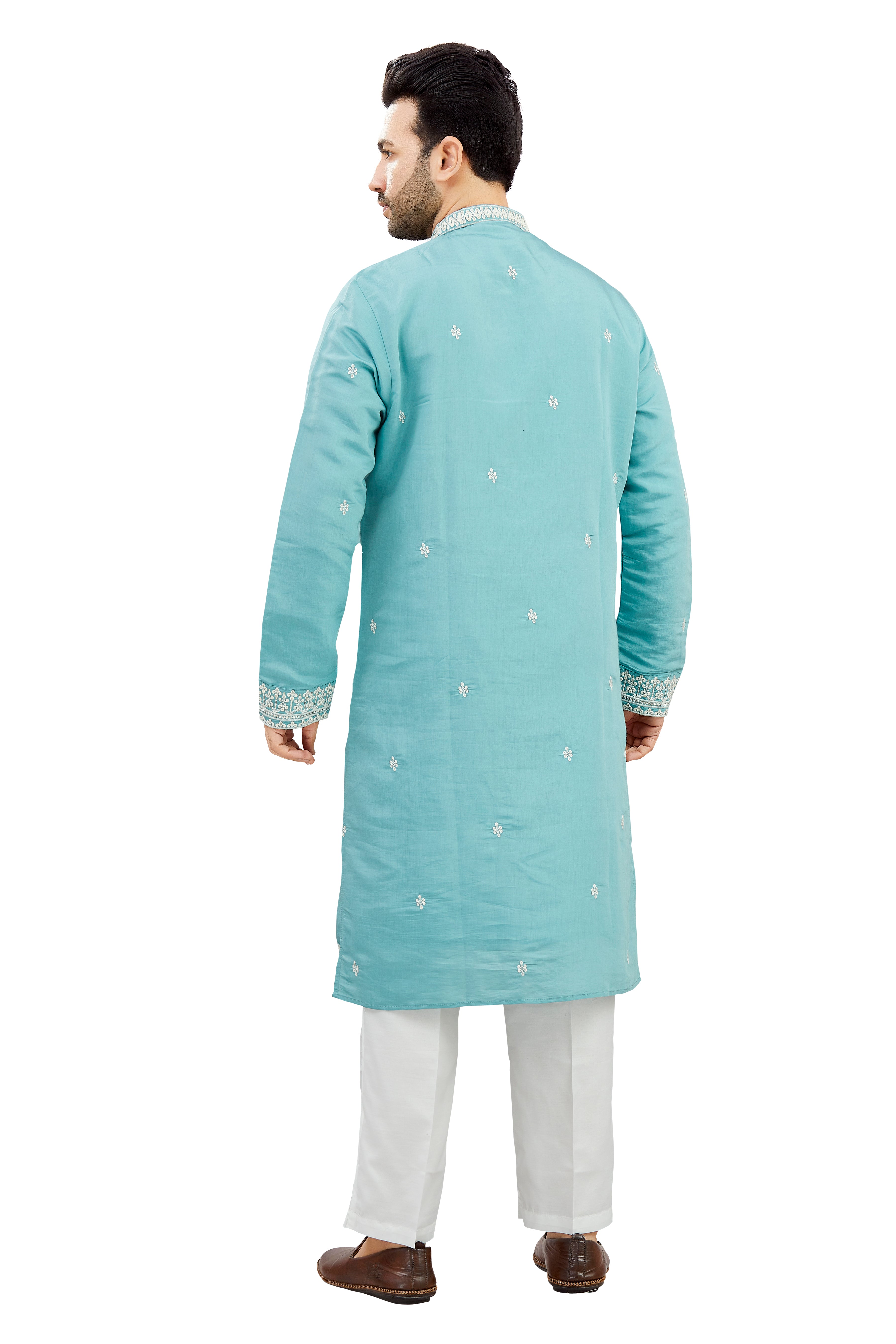 Mens Silk Kurta Set
