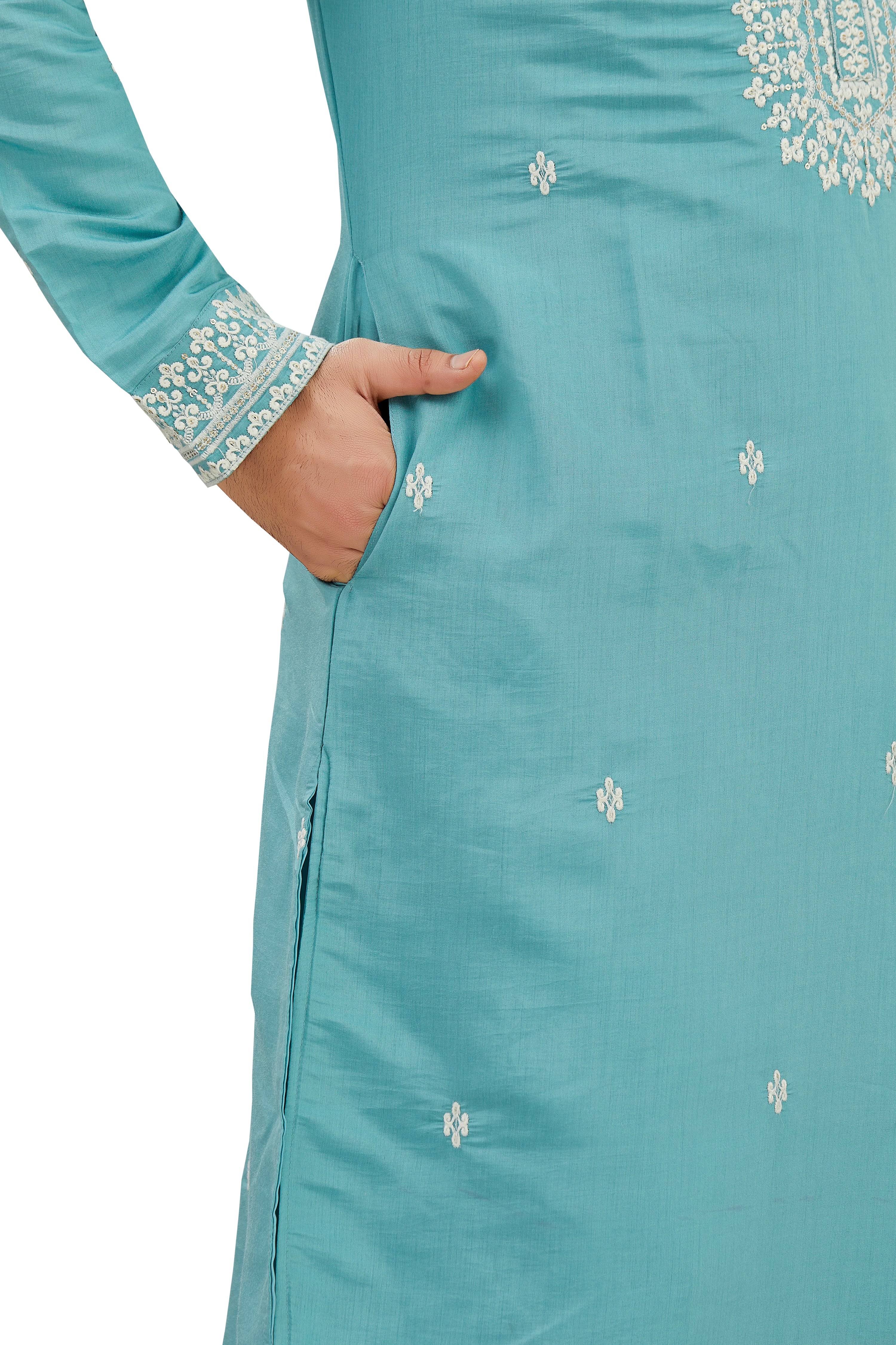 Mens Silk Kurta Set - Roop Darshan