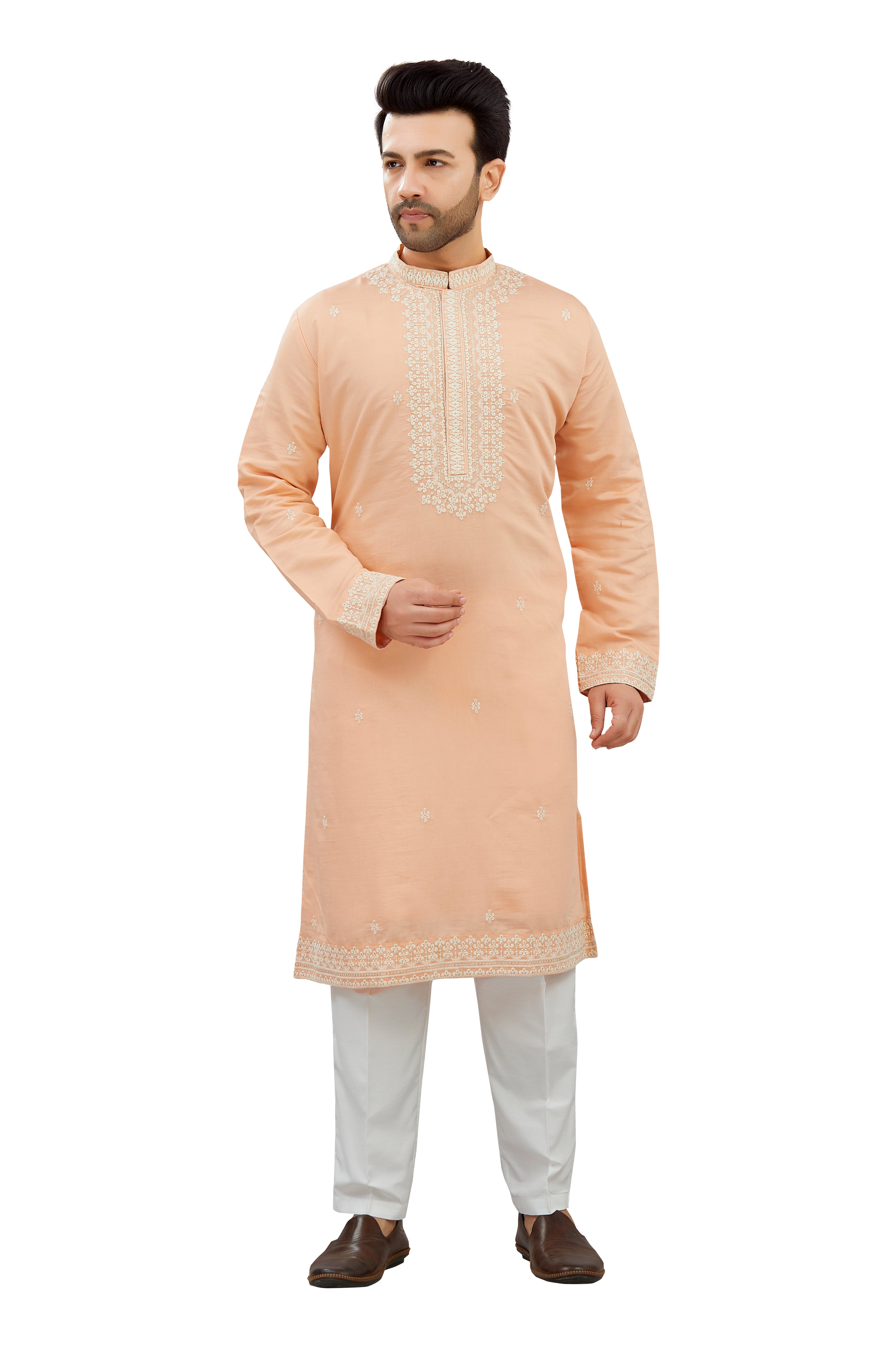 Mens Silk Kurta Set - Roop Darshan