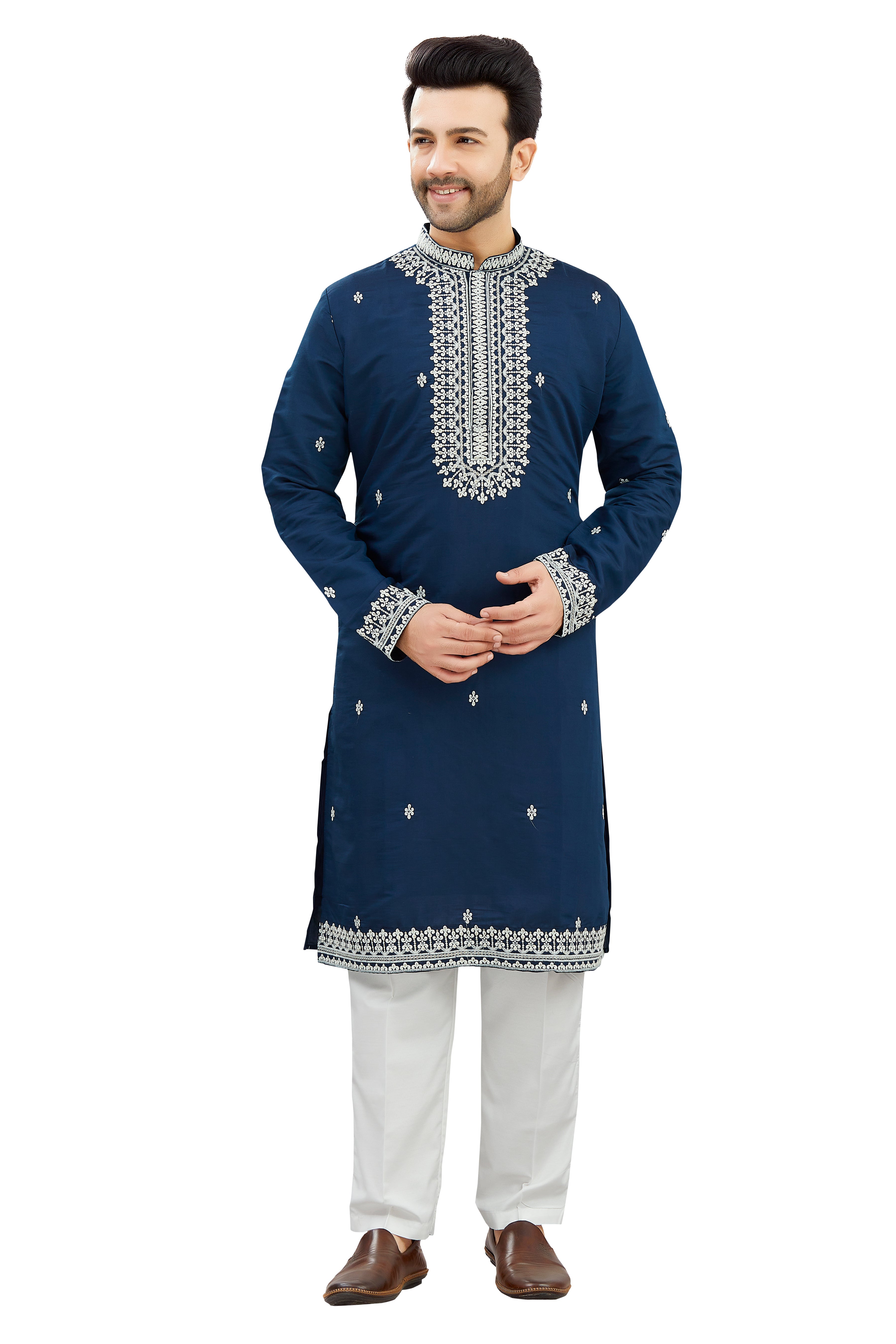 Mens Silk Kurta Set