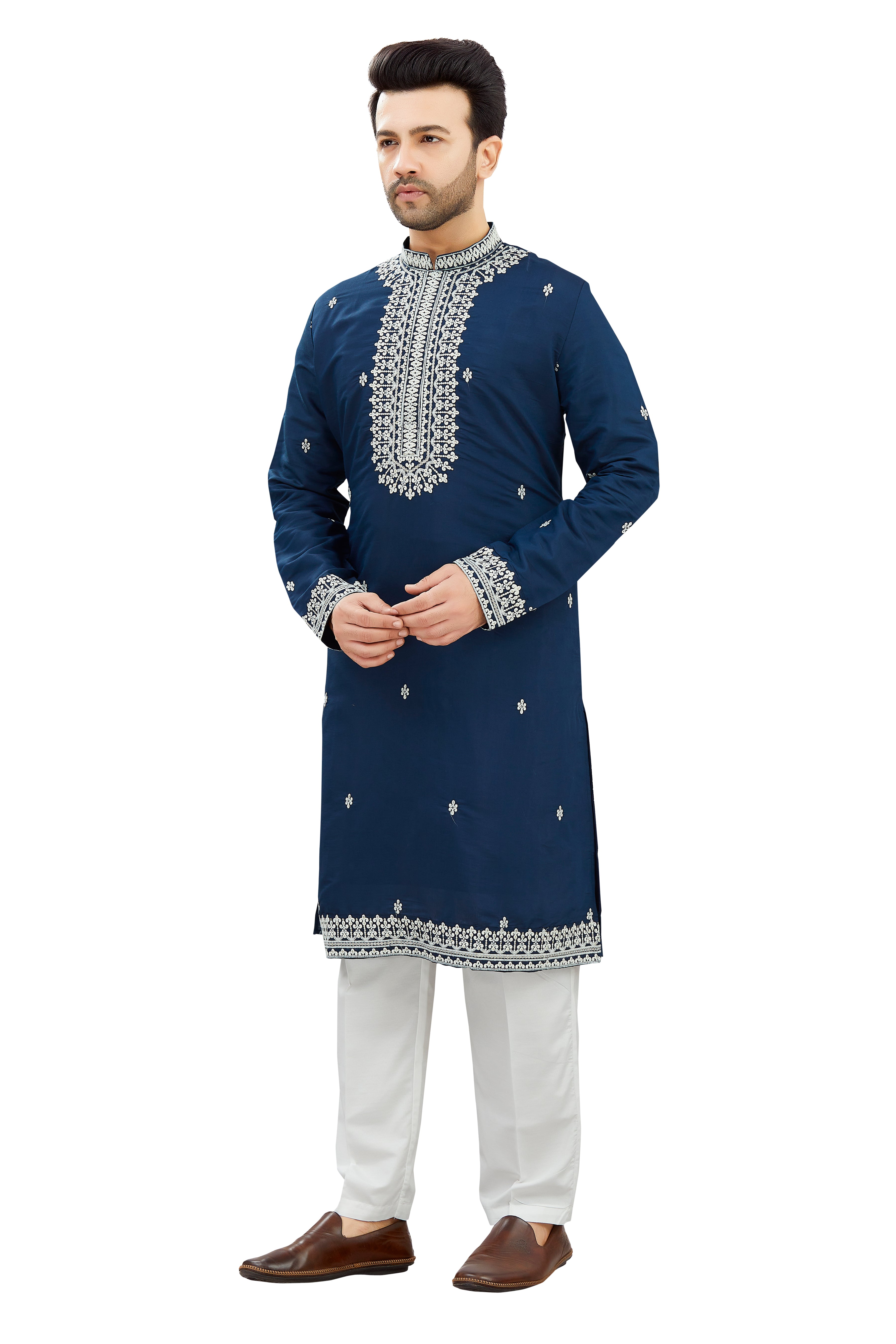 Mens Silk Kurta Set