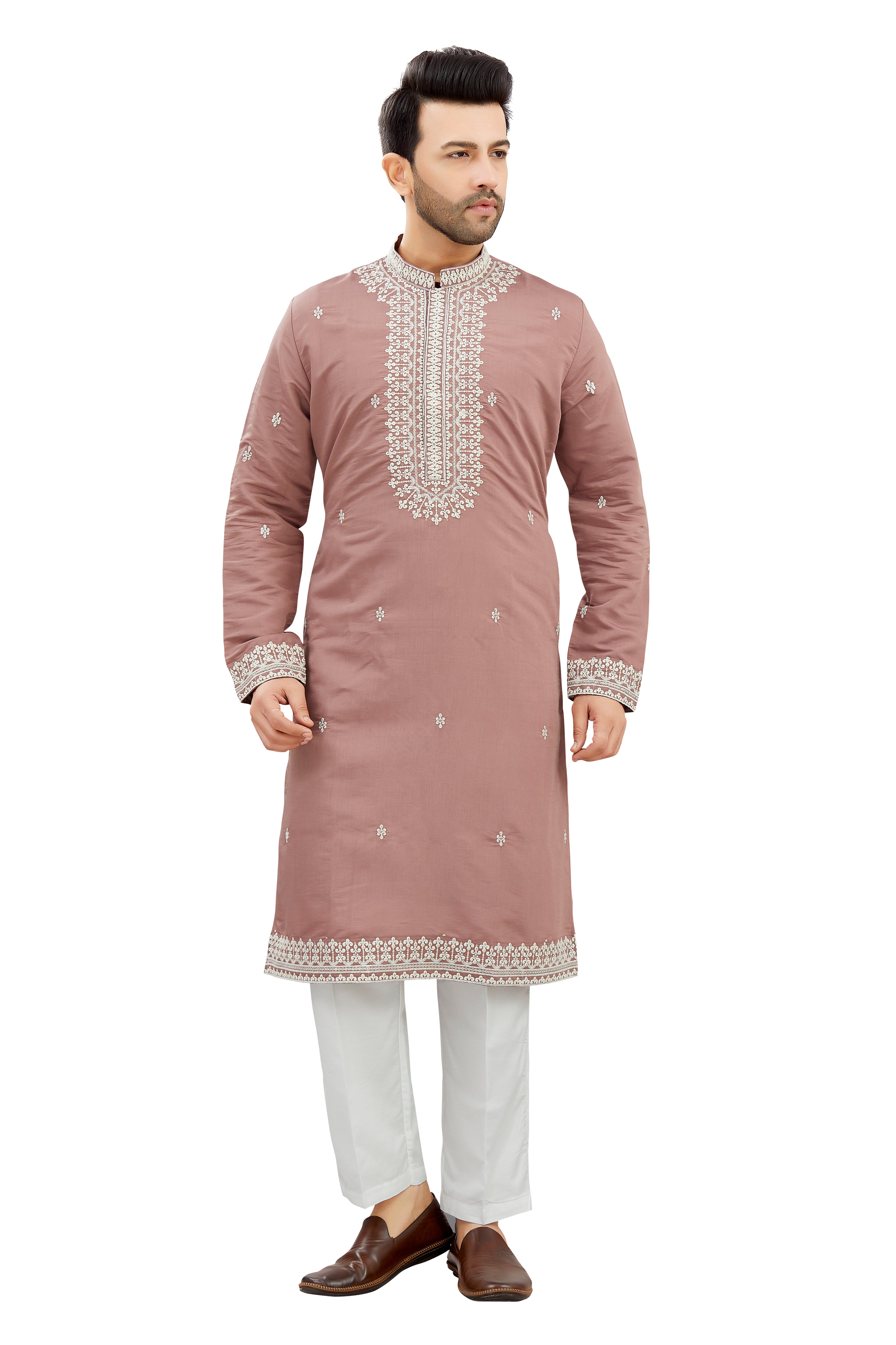 Mens Silk Kurta Set