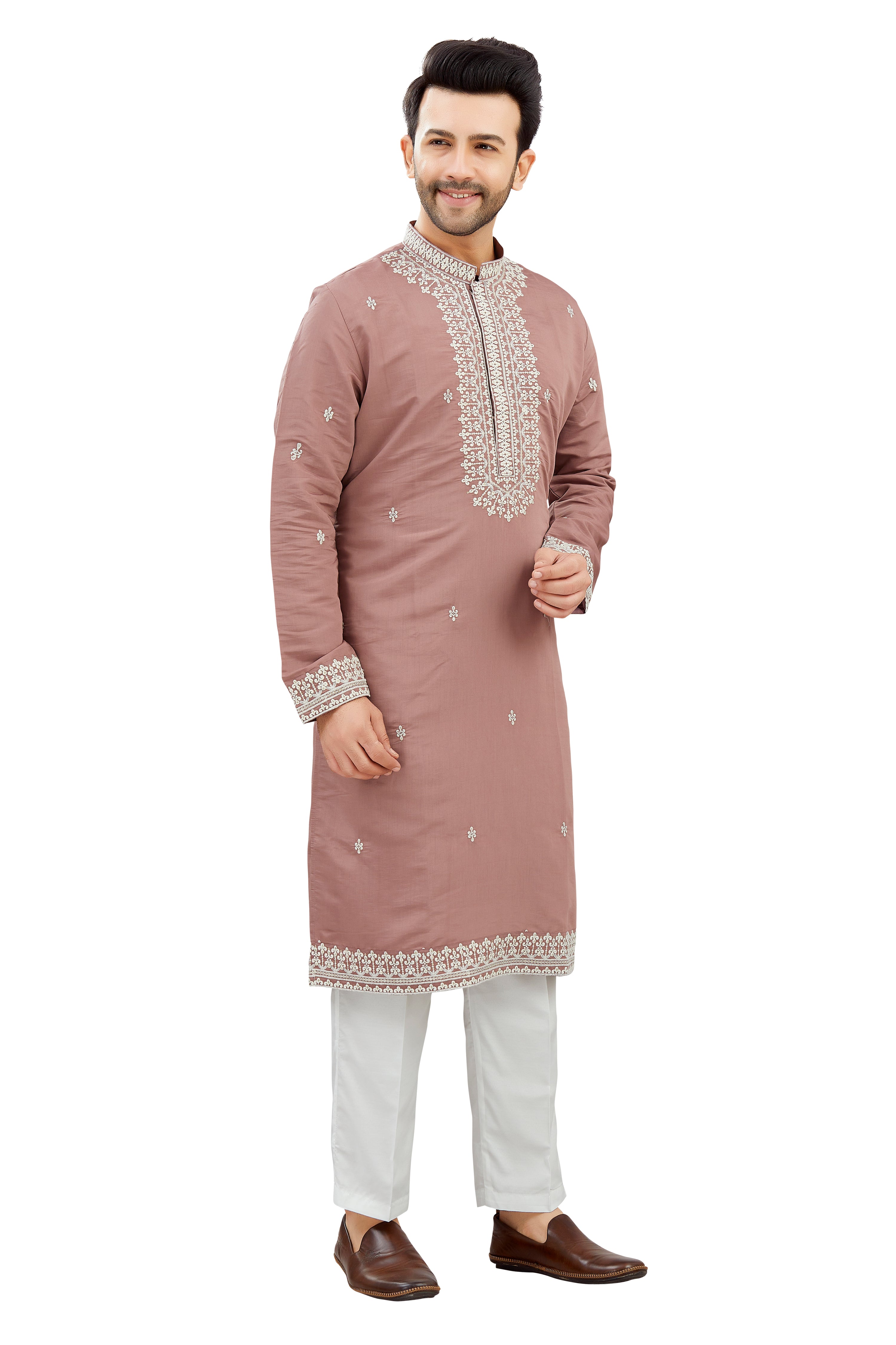 Mens Silk Kurta Set - Roop Darshan