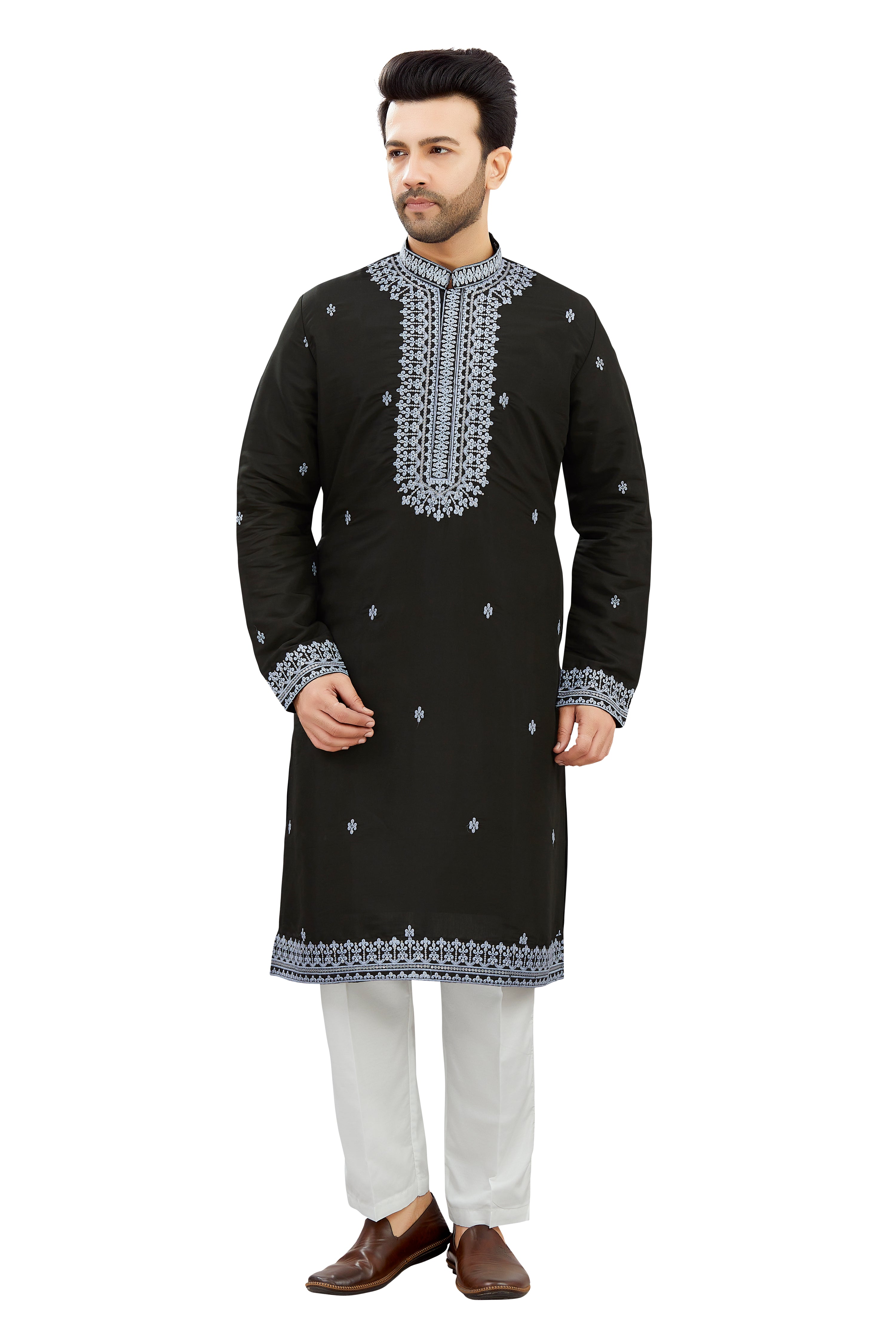 Mens Silk Kurta Set - Roop Darshan