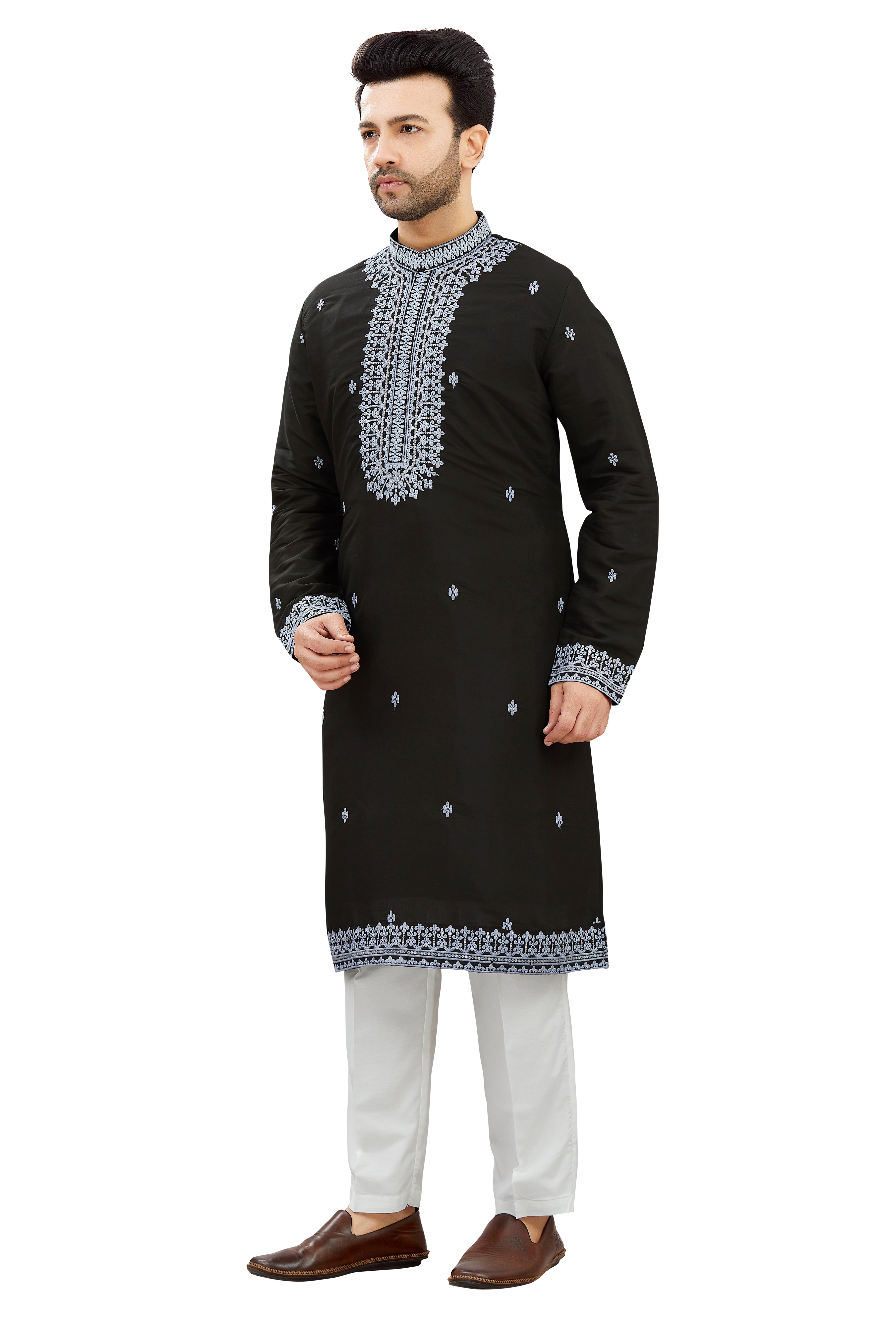 Mens Silk Kurta Set
