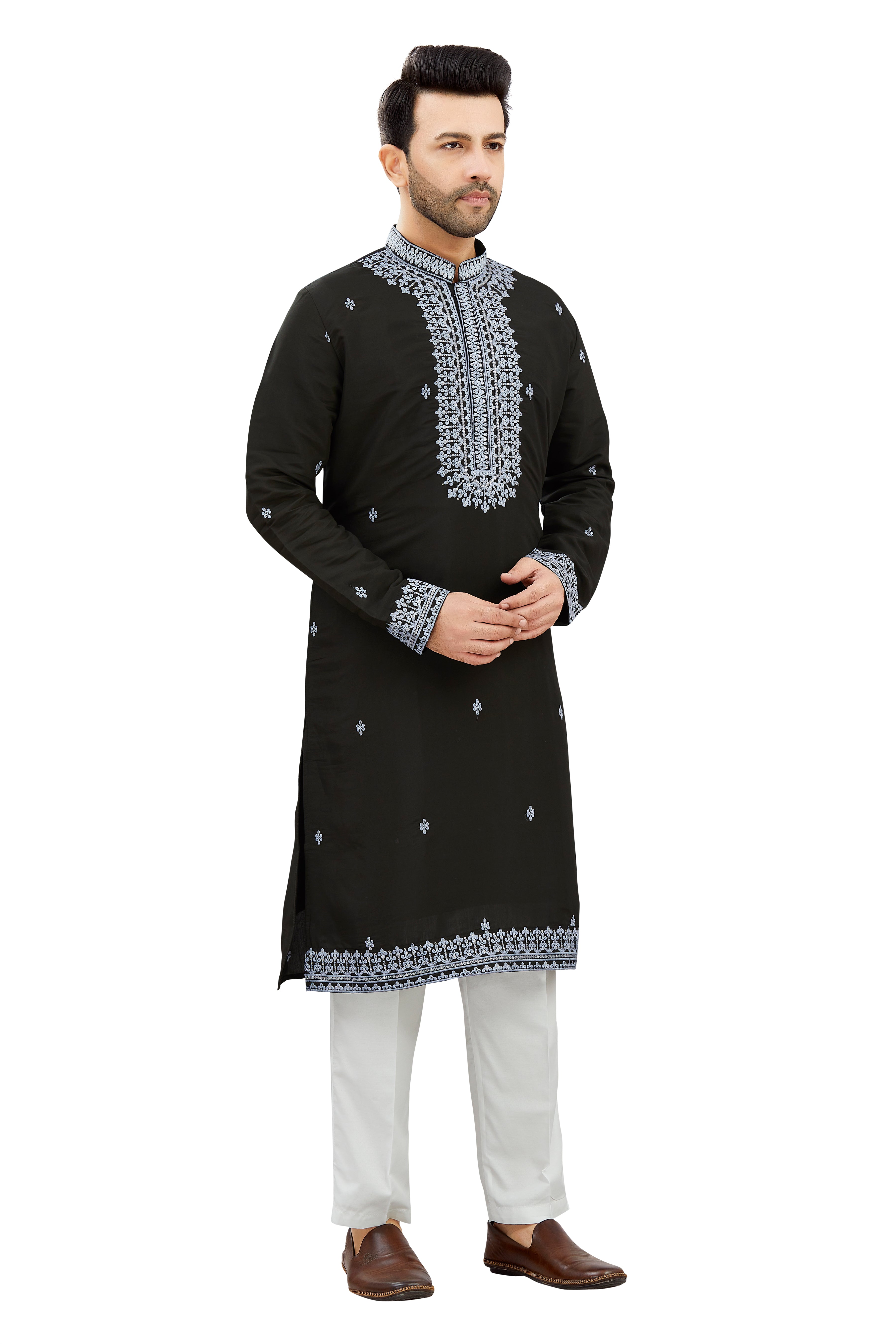 Mens Silk Kurta Set
