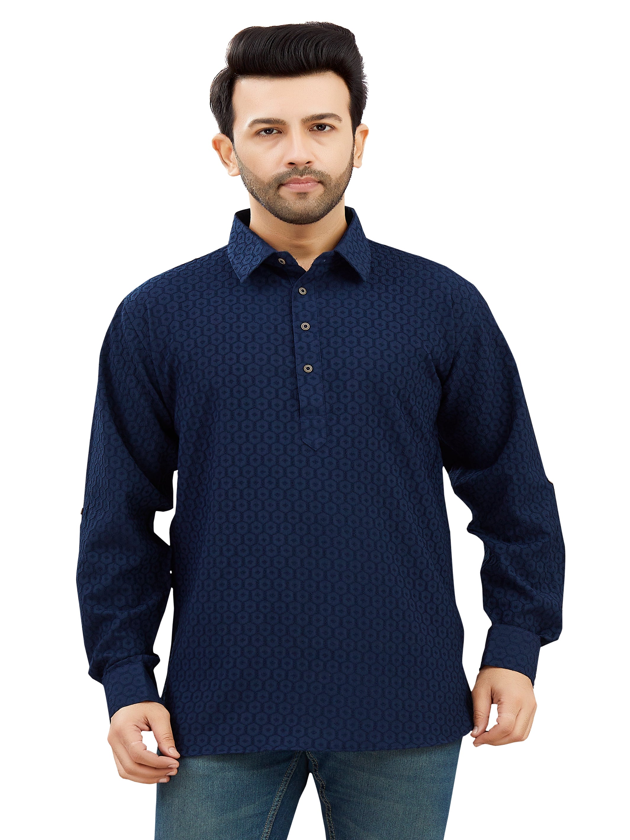 Mens Silk Kurta - Roop Darshan