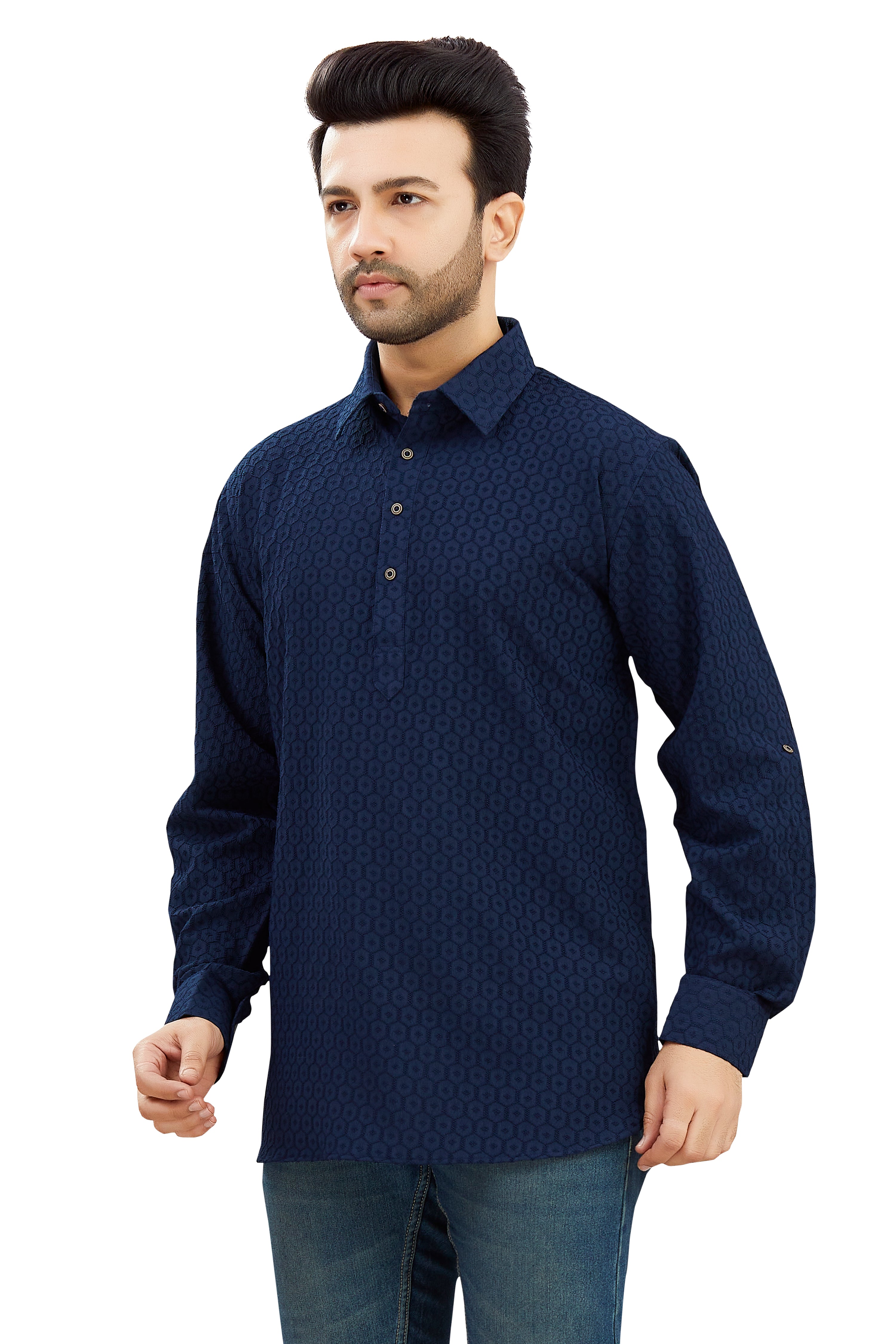Mens Silk Kurta - Roop Darshan