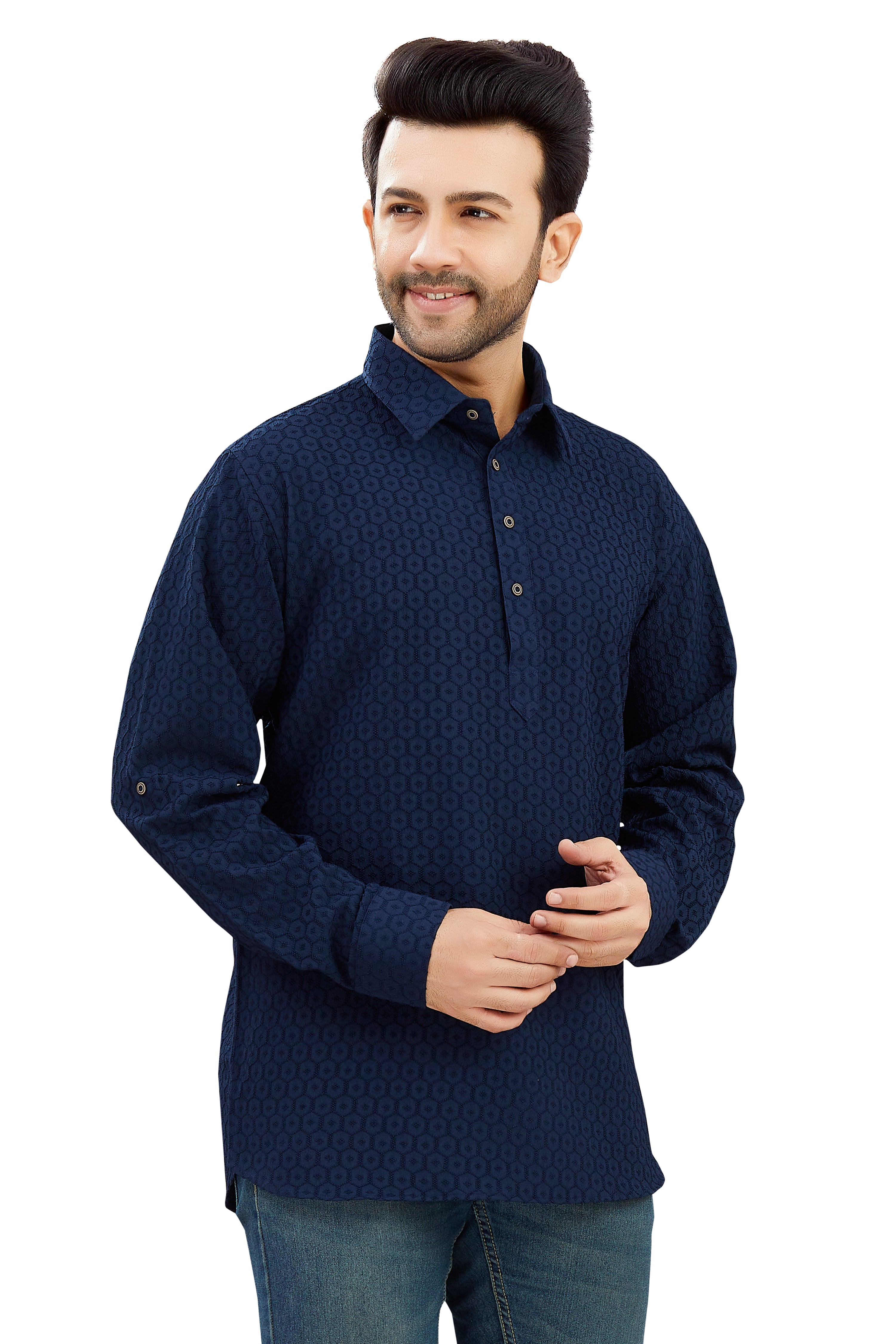Mens Silk Kurta - Roop Darshan