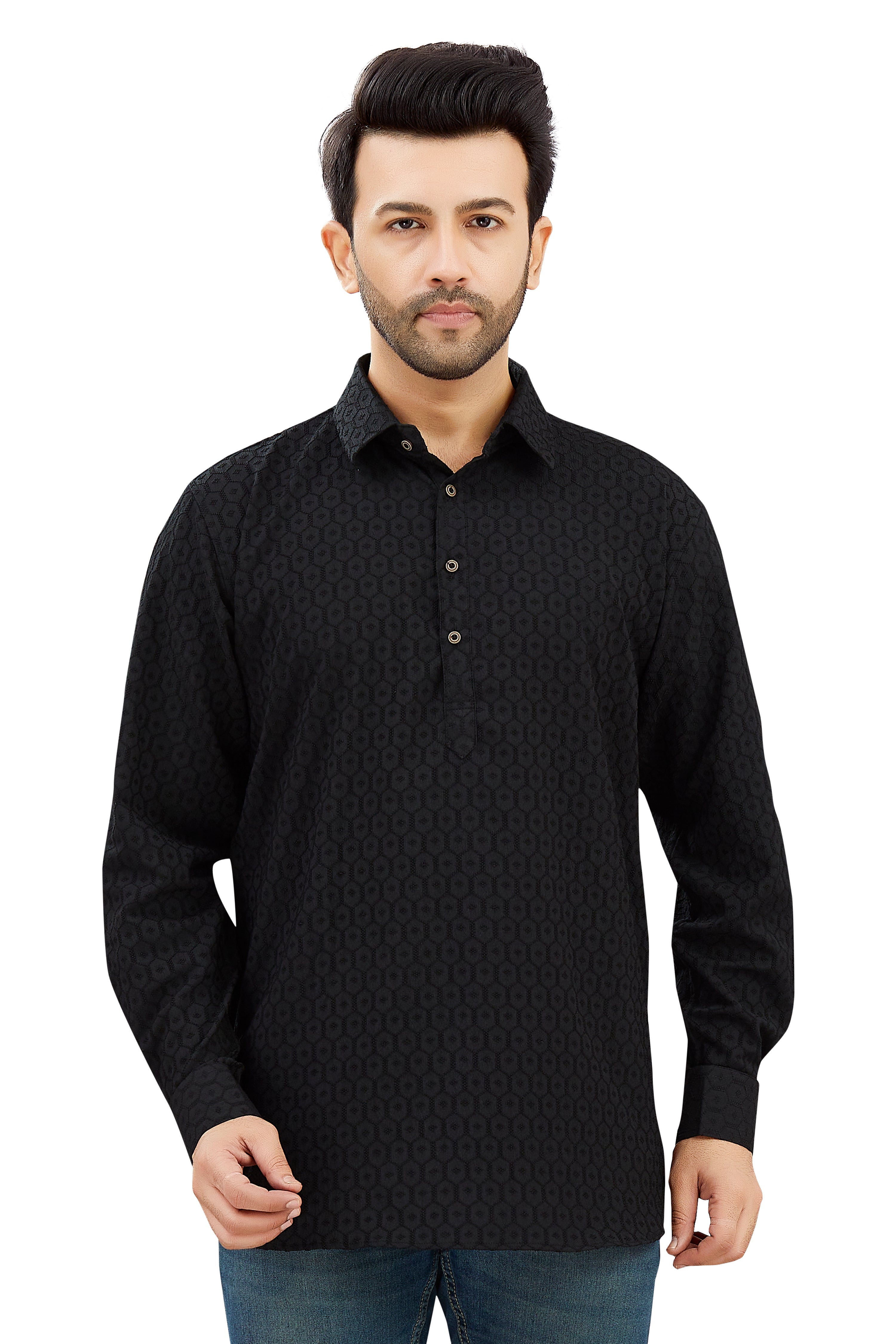 Mens Silk Kurta - Roop Darshan