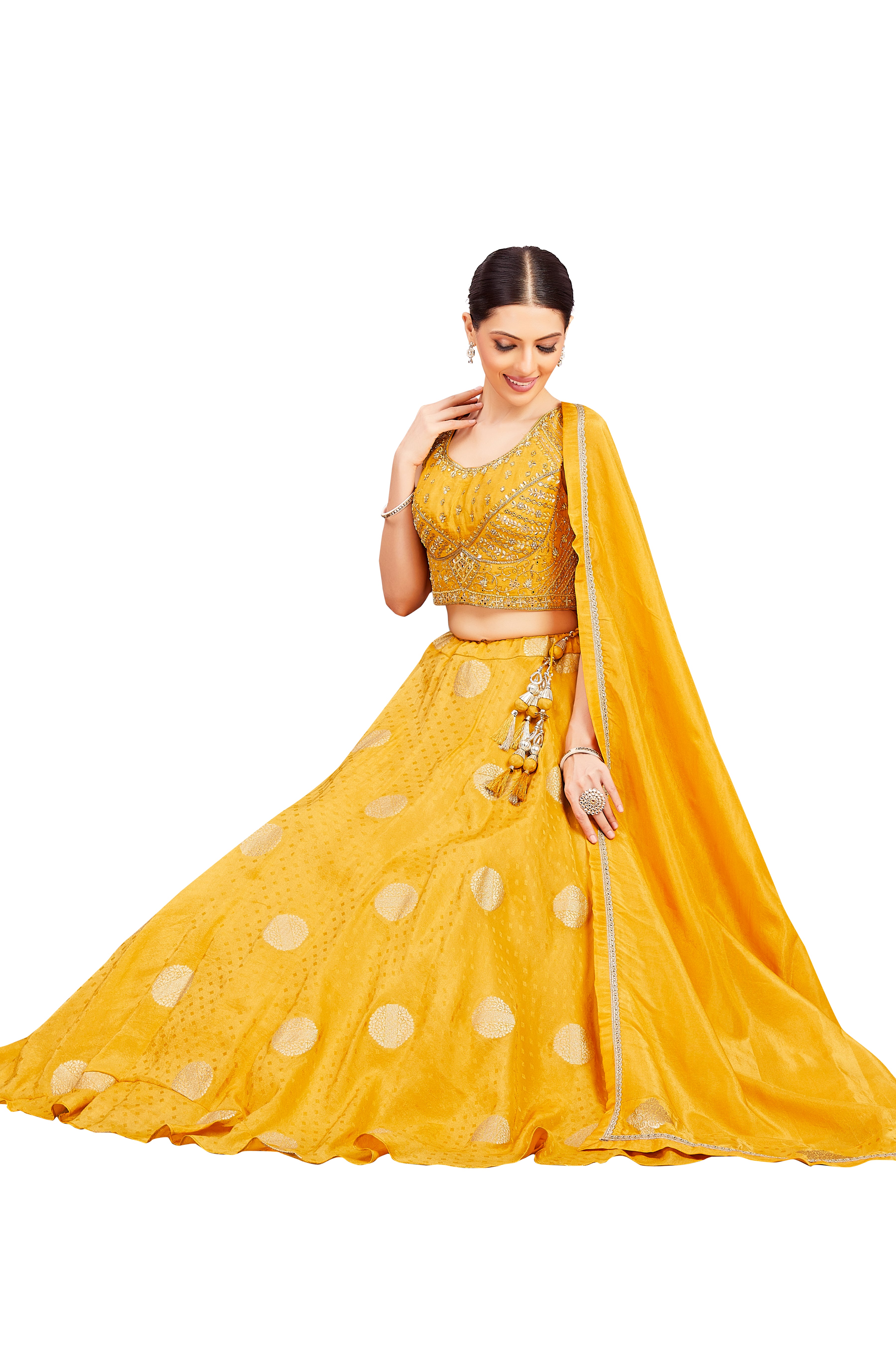 Neela Lehenga Choli - Roop Darshan