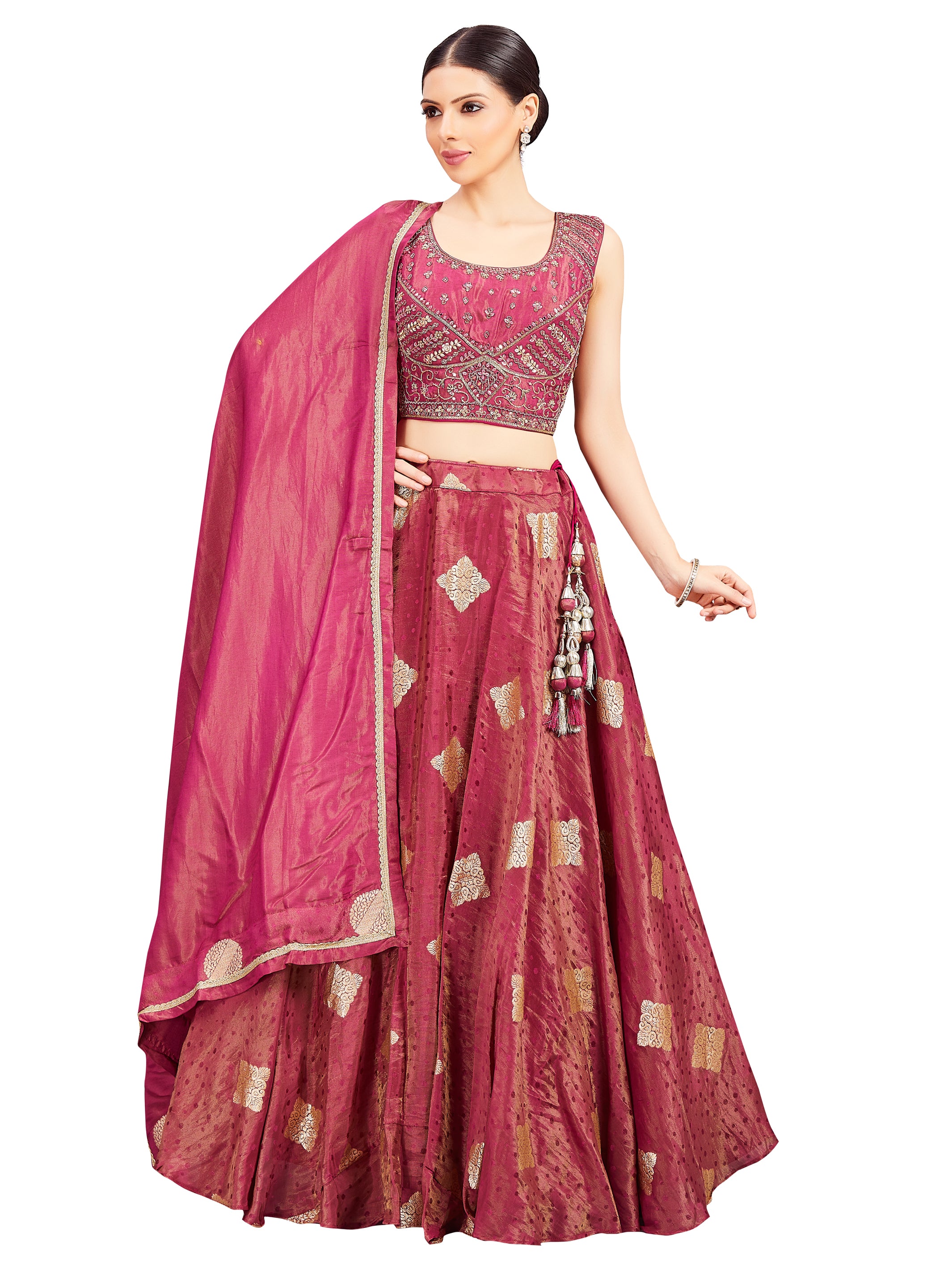 Neela Lehenga Choli - Roop Darshan