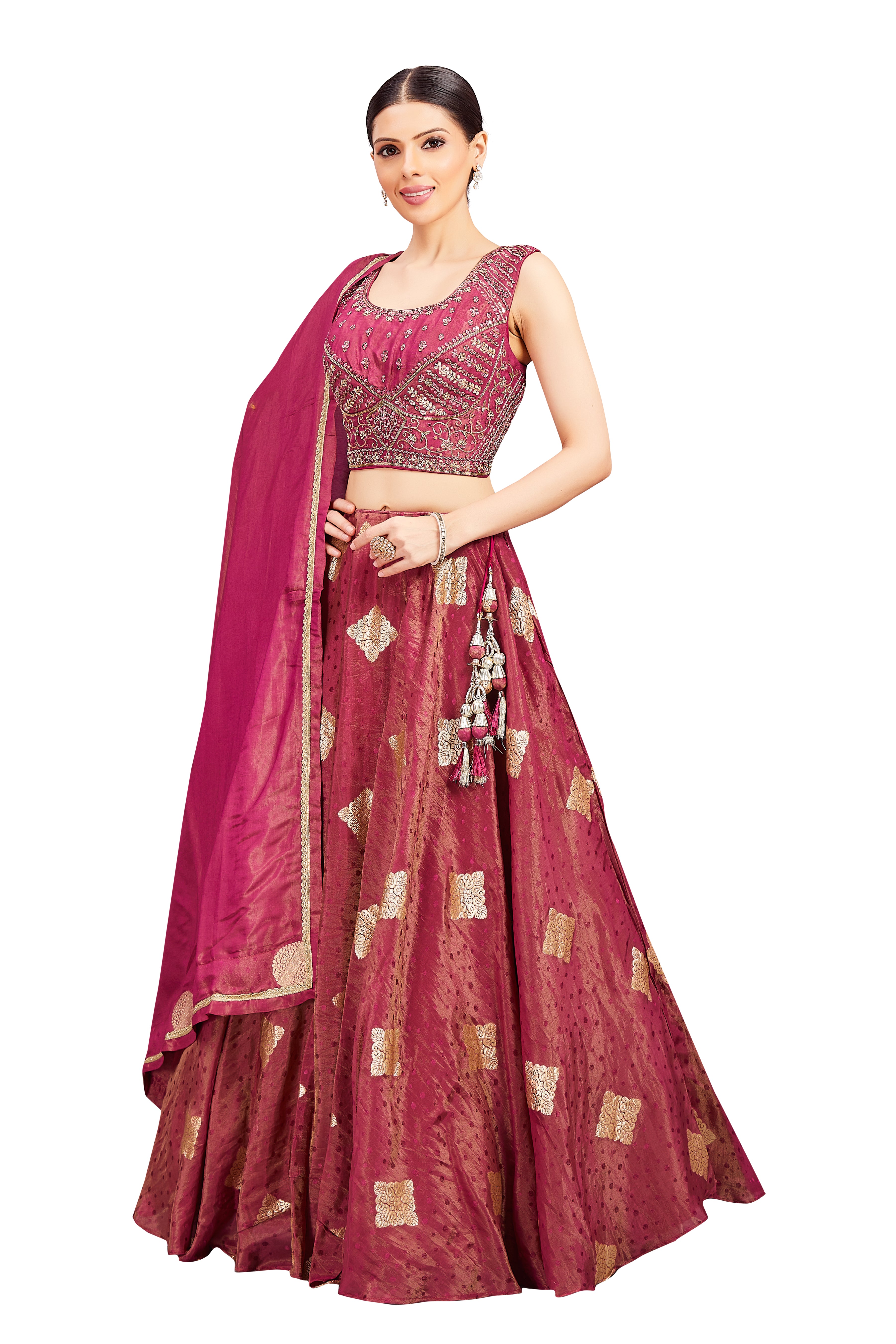 Neela Lehenga Choli - Roop Darshan