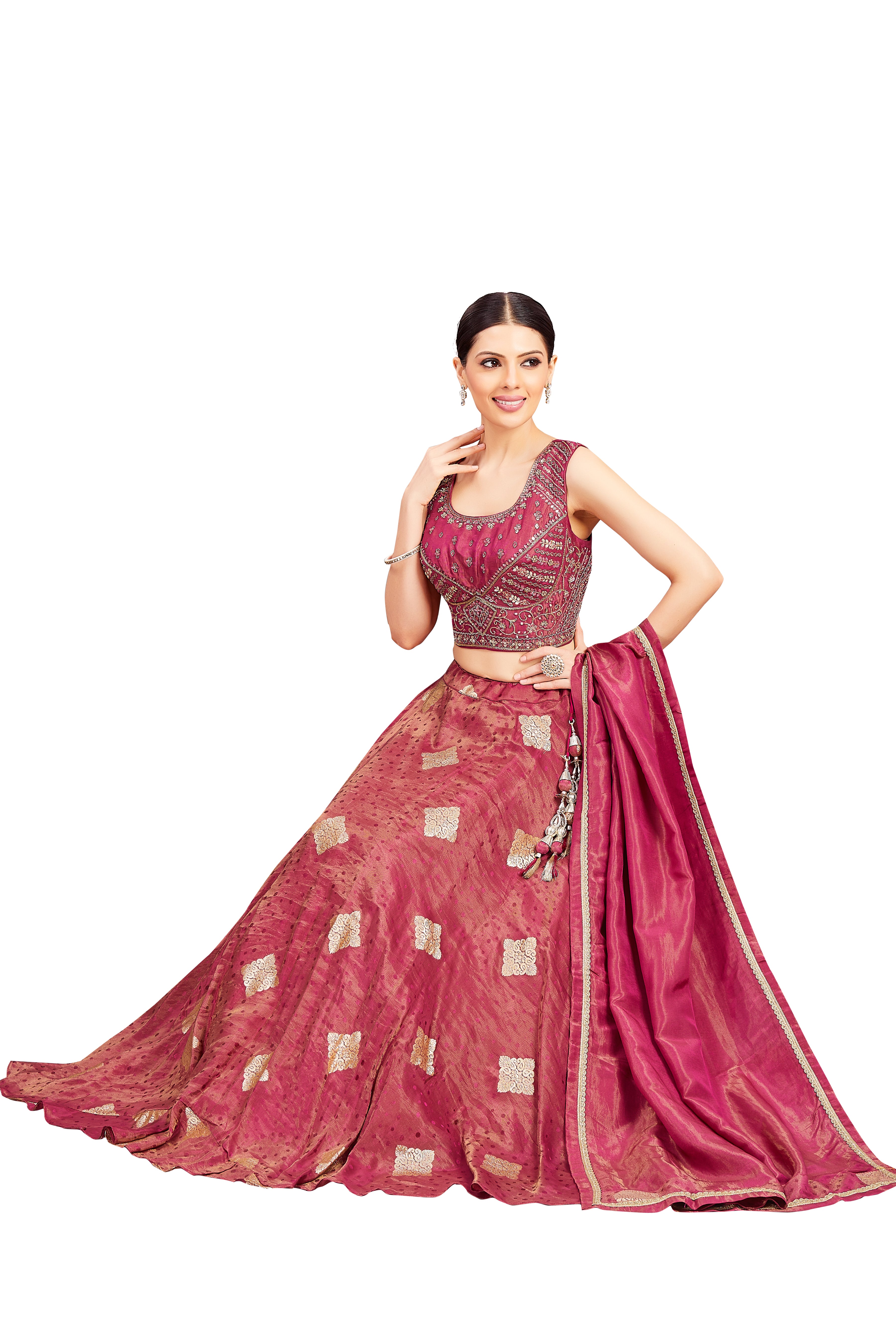 Neela Lehenga Choli - Roop Darshan