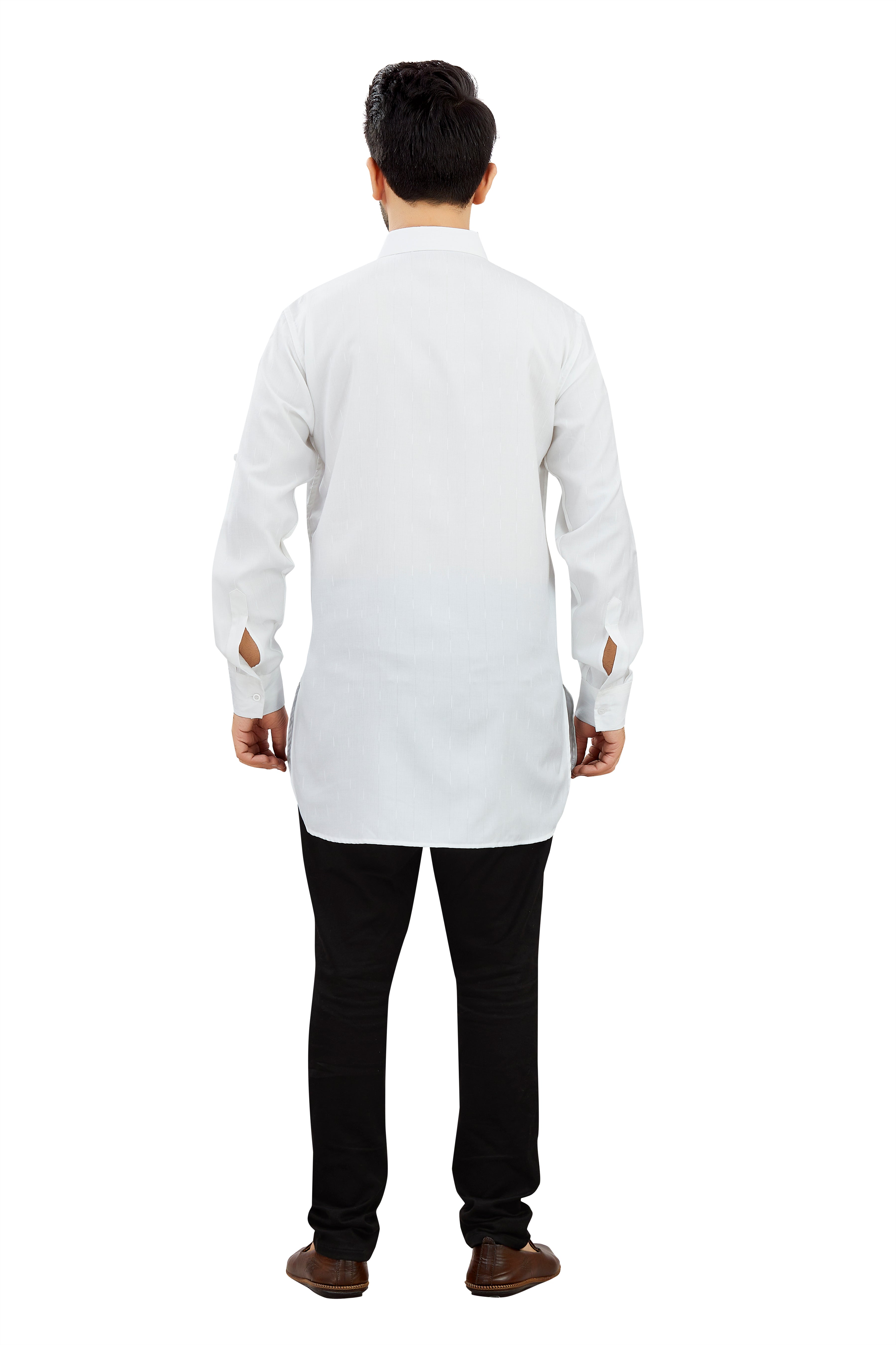 Mens Cotton Silk Plain Kurta