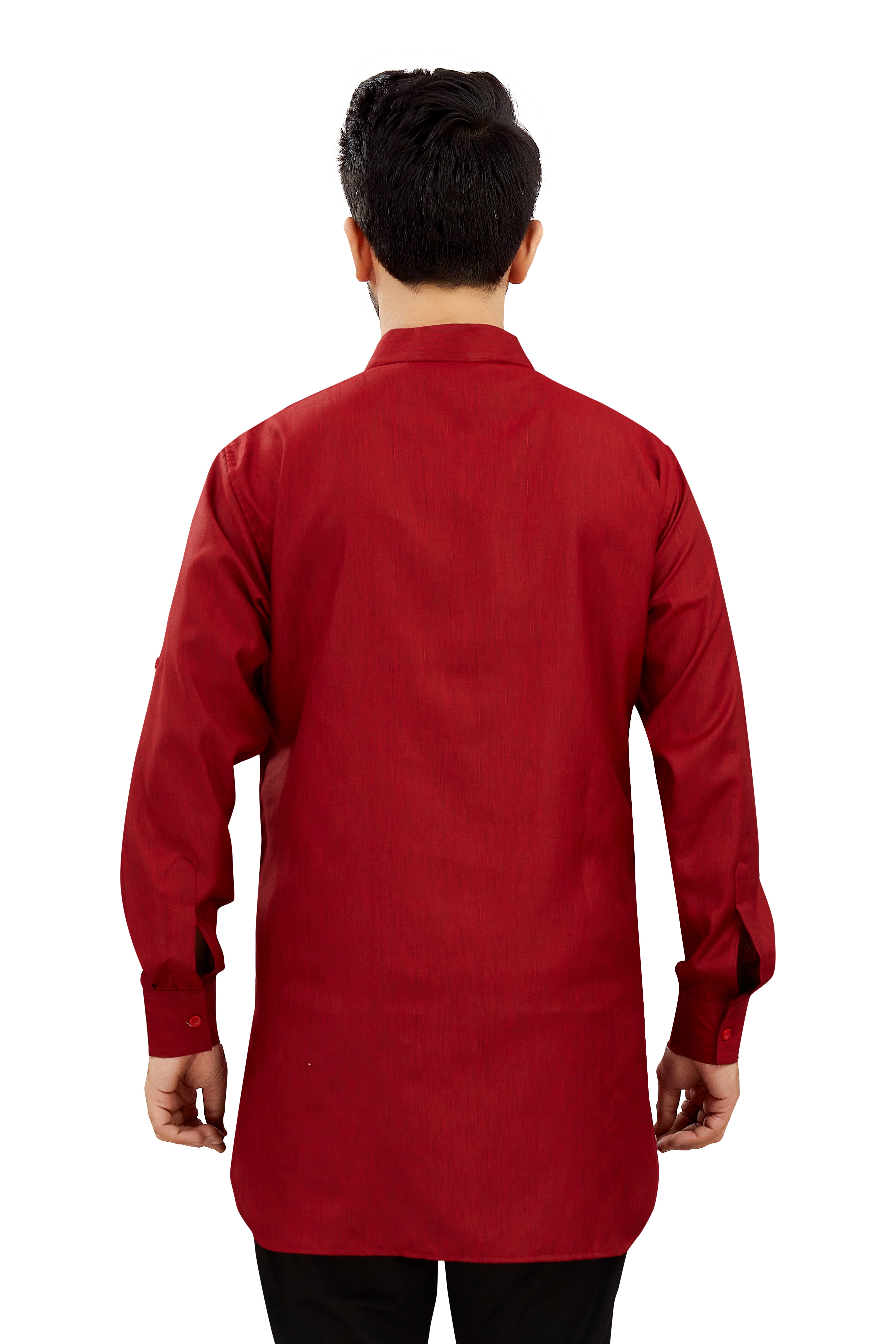 Mens Cotton Silk Plain Kurta