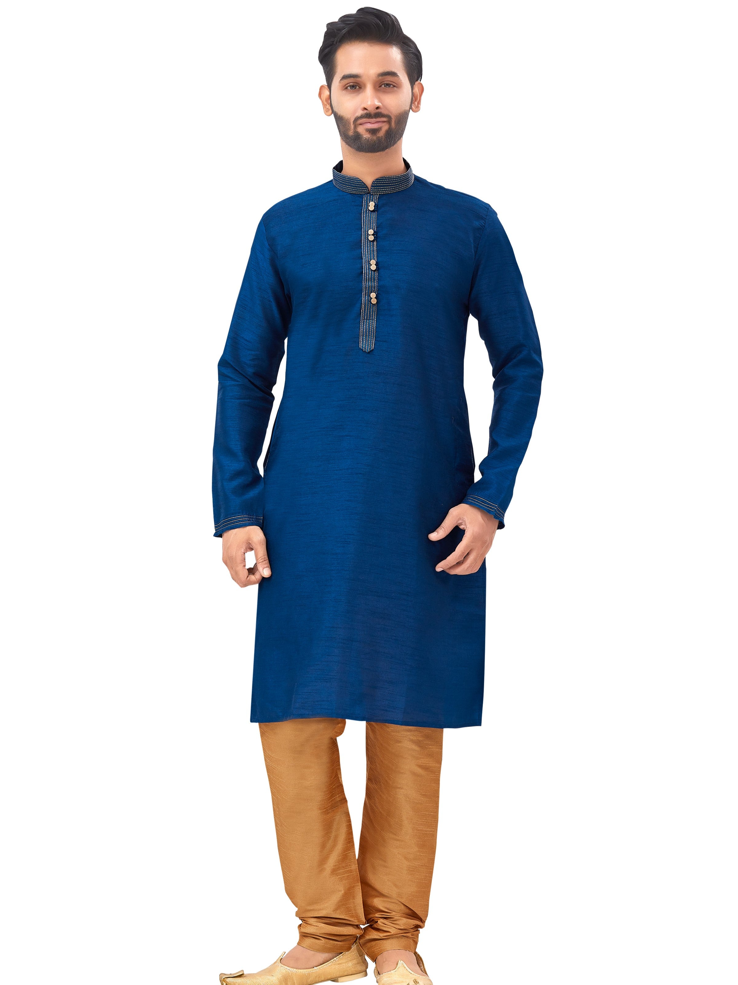 Mens Plain Kurta Set - Roop Darshan