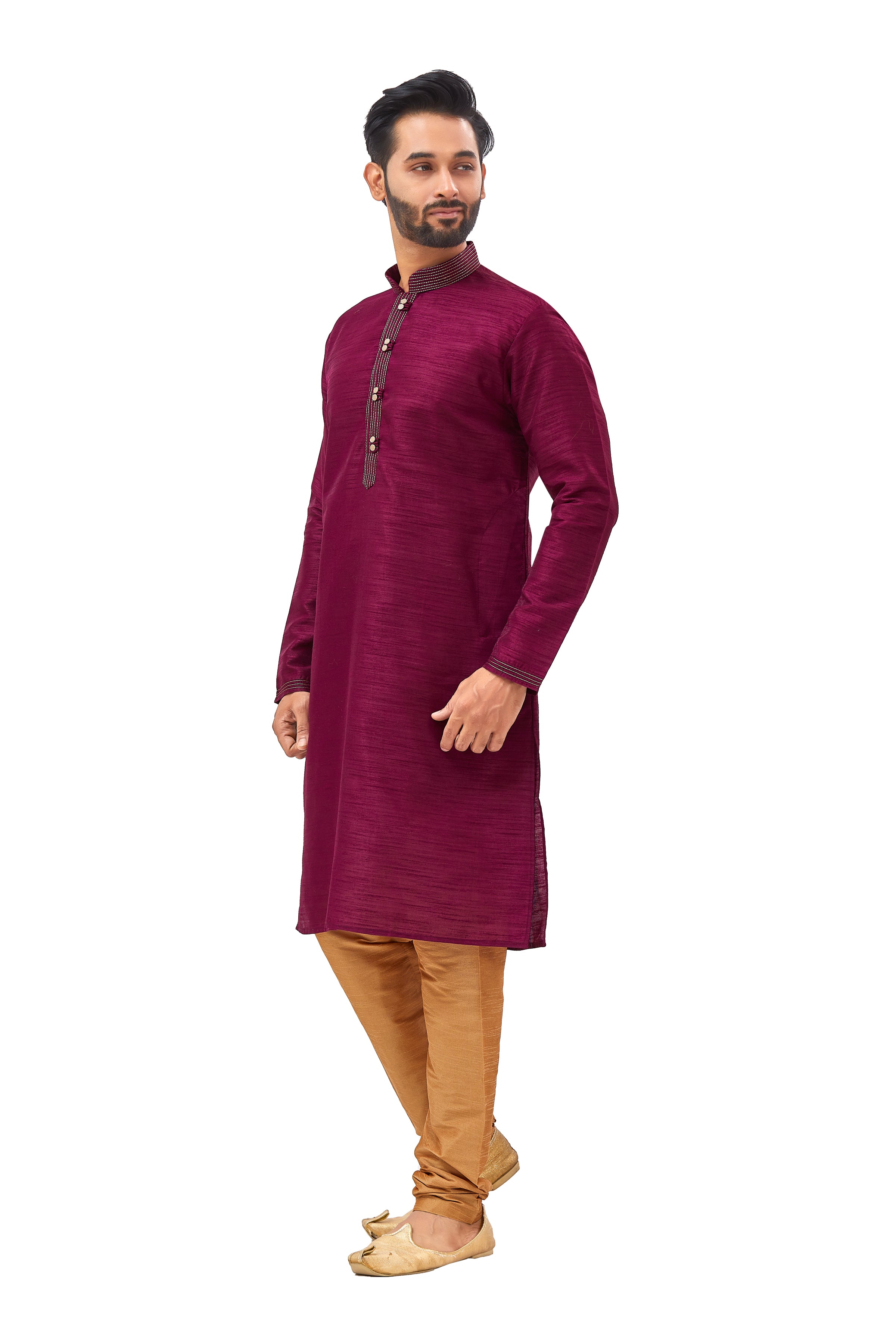 Mens Plain Kurta Set - Roop Darshan