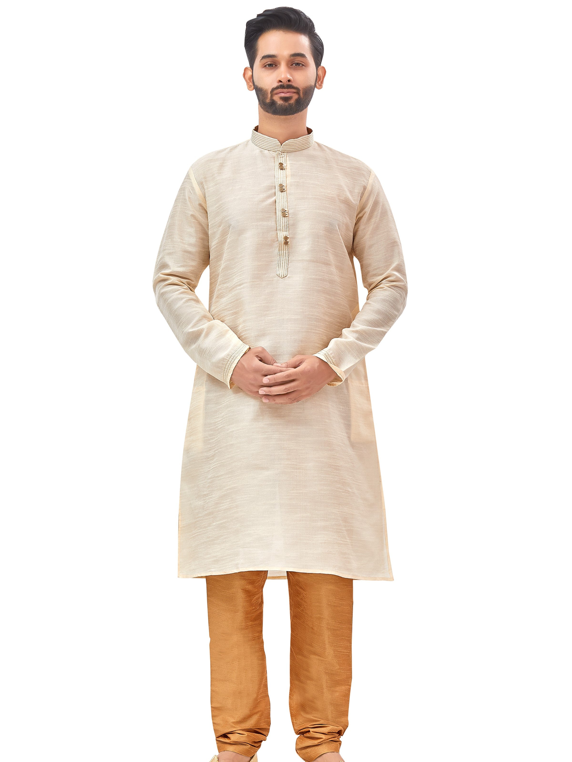 Mens Plain Kurta Set - Roop Darshan