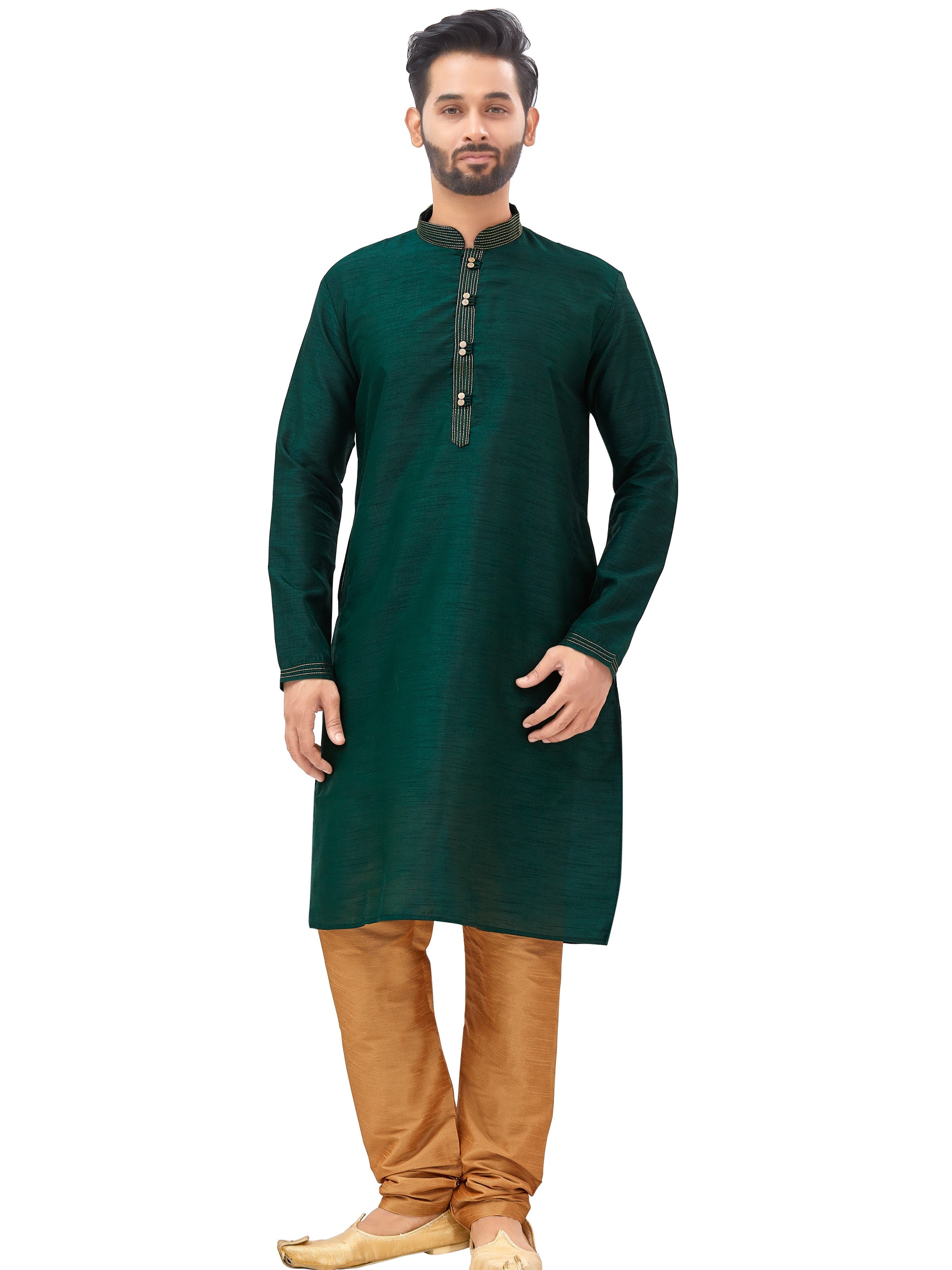 Mens Plain Kurta Set - Roop Darshan