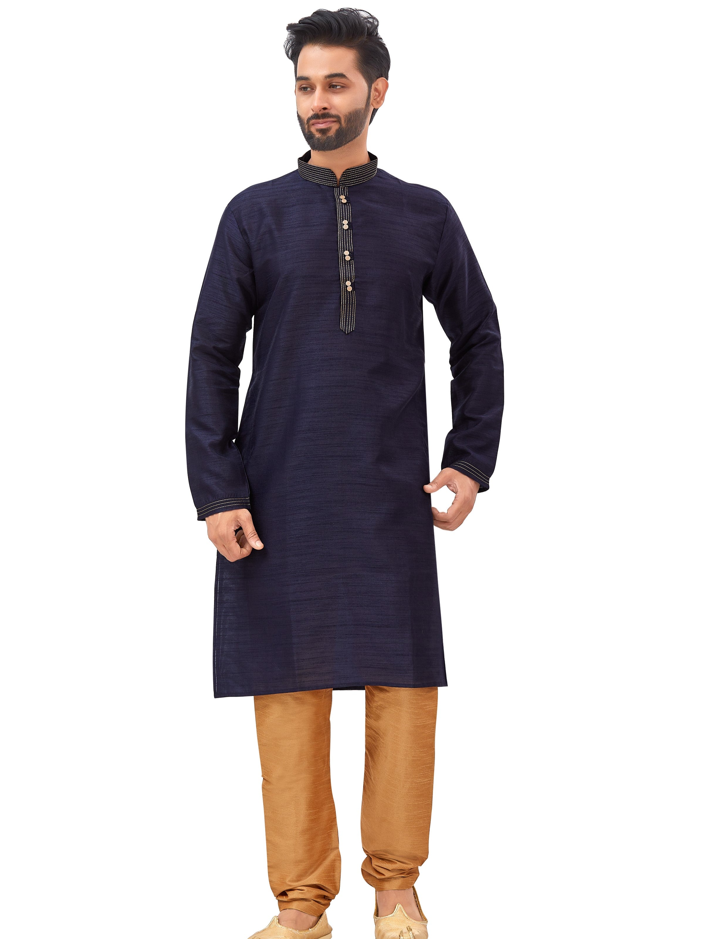 Mens Plain Kurta Set - Roop Darshan