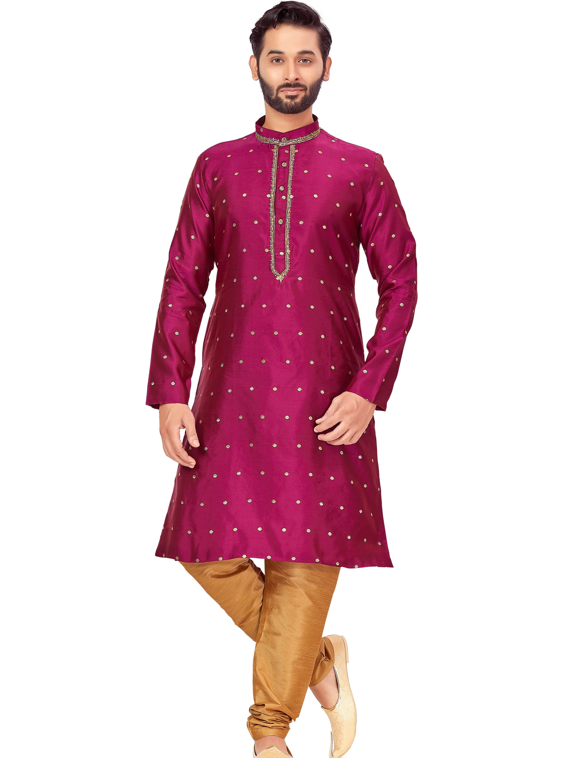 Mens Silk Kurta Set - Roop Darshan