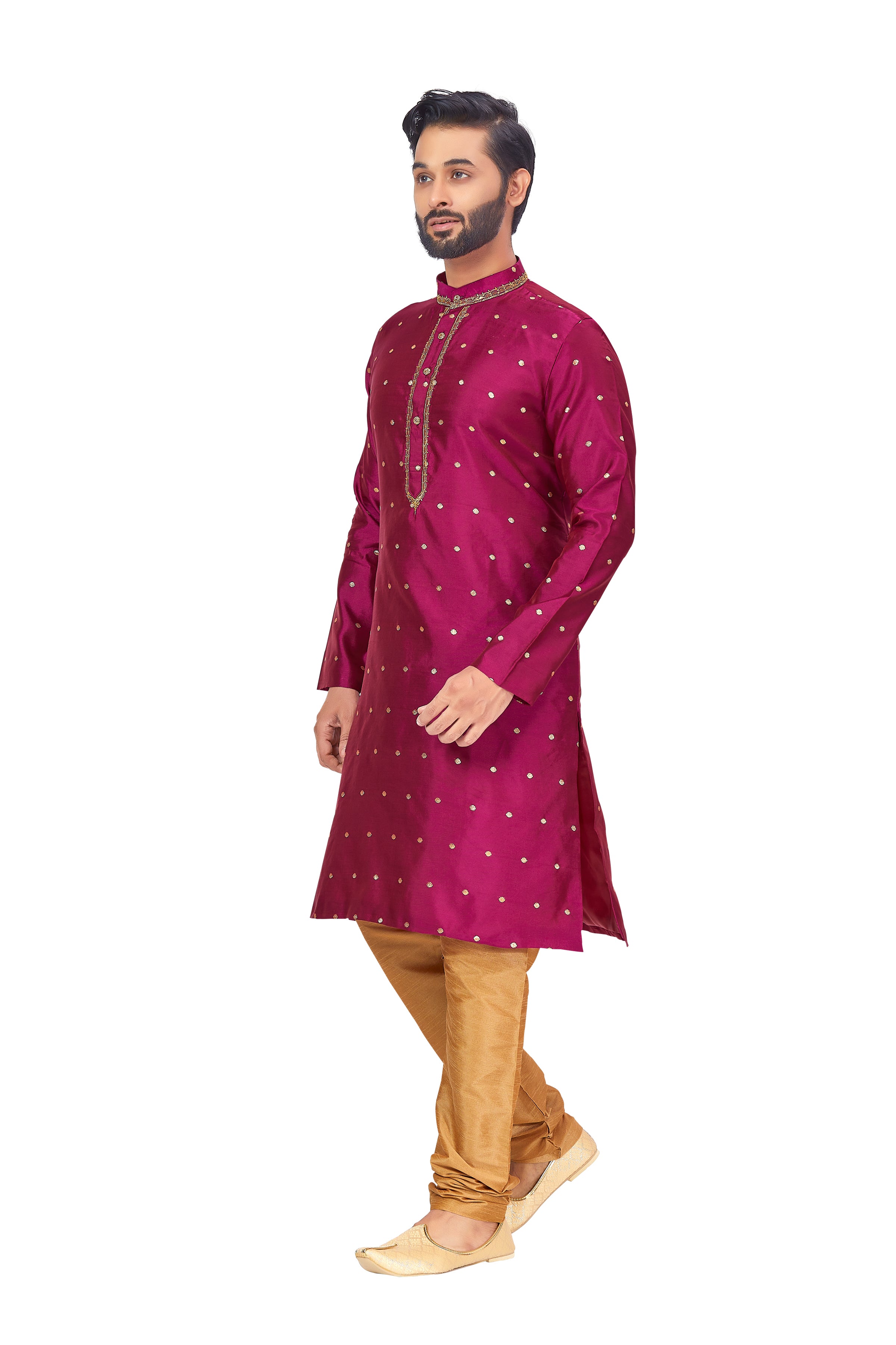 Mens Silk Kurta Set - Roop Darshan