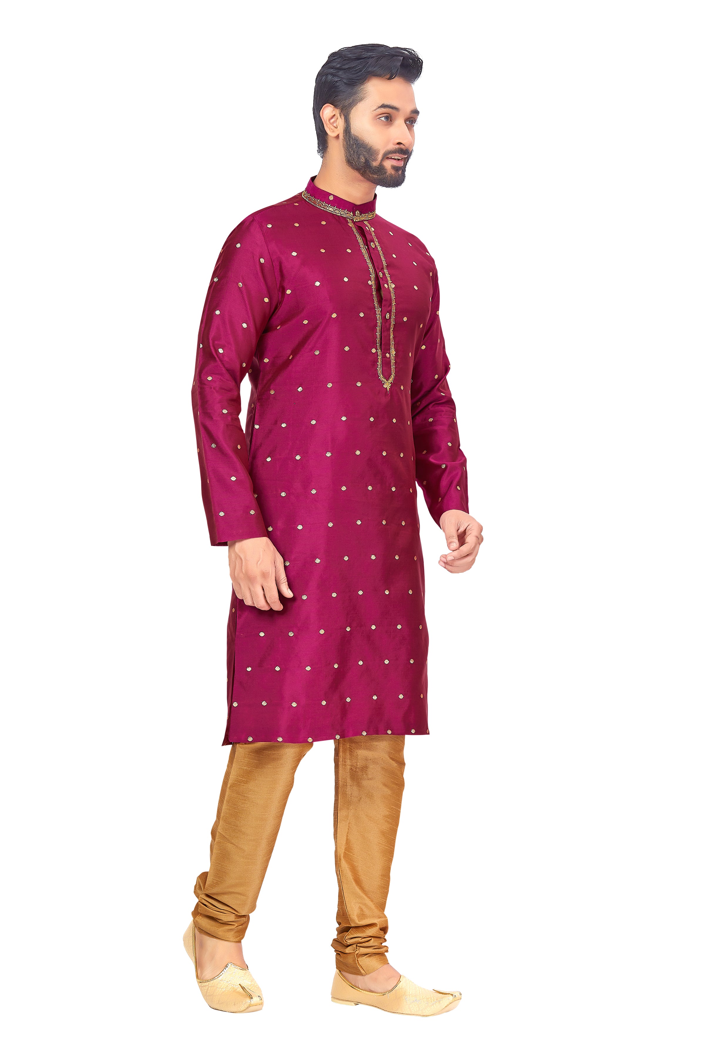 Mens Silk Kurta Set - Roop Darshan