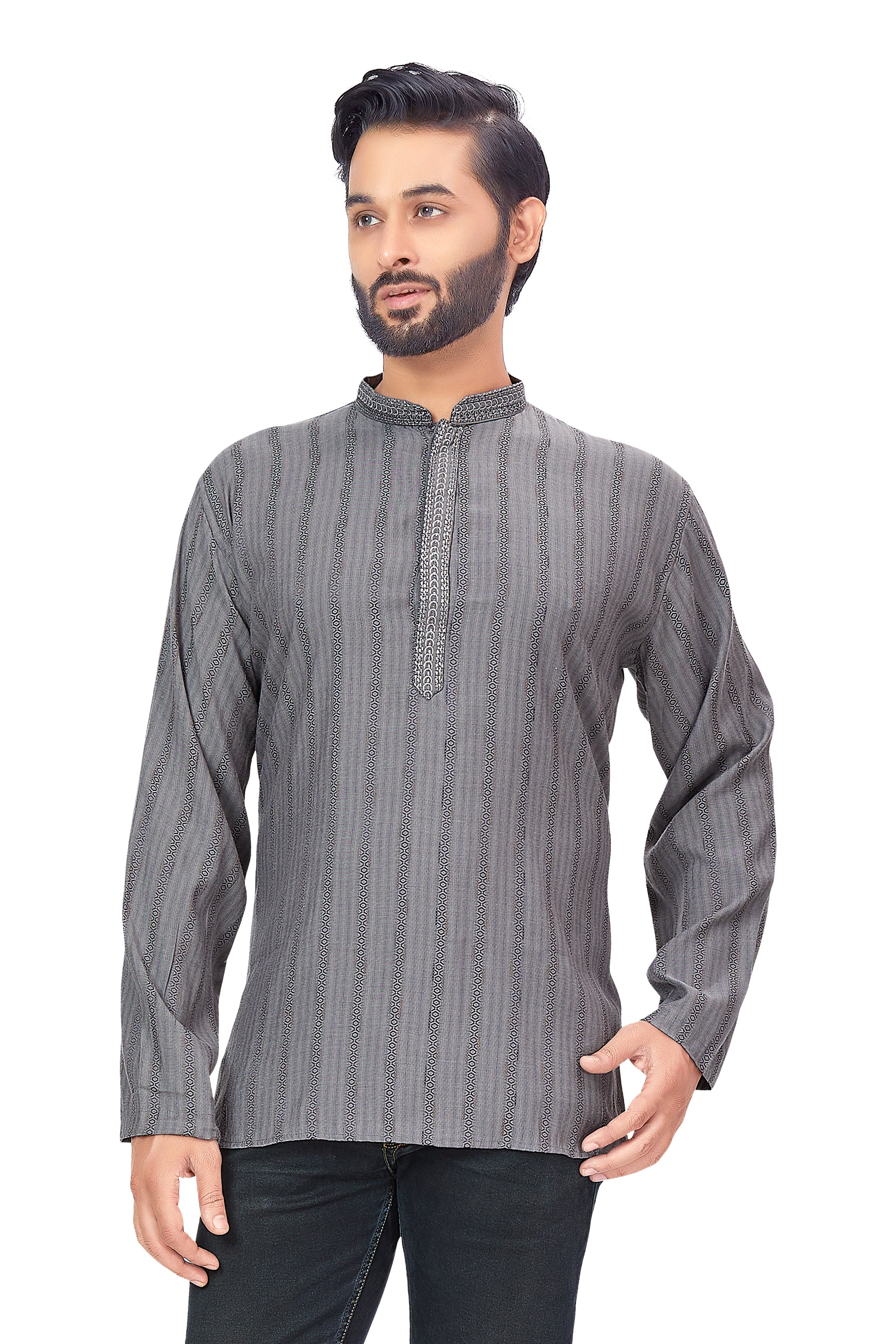 Mens Embroidered Kurti - Roop Darshan