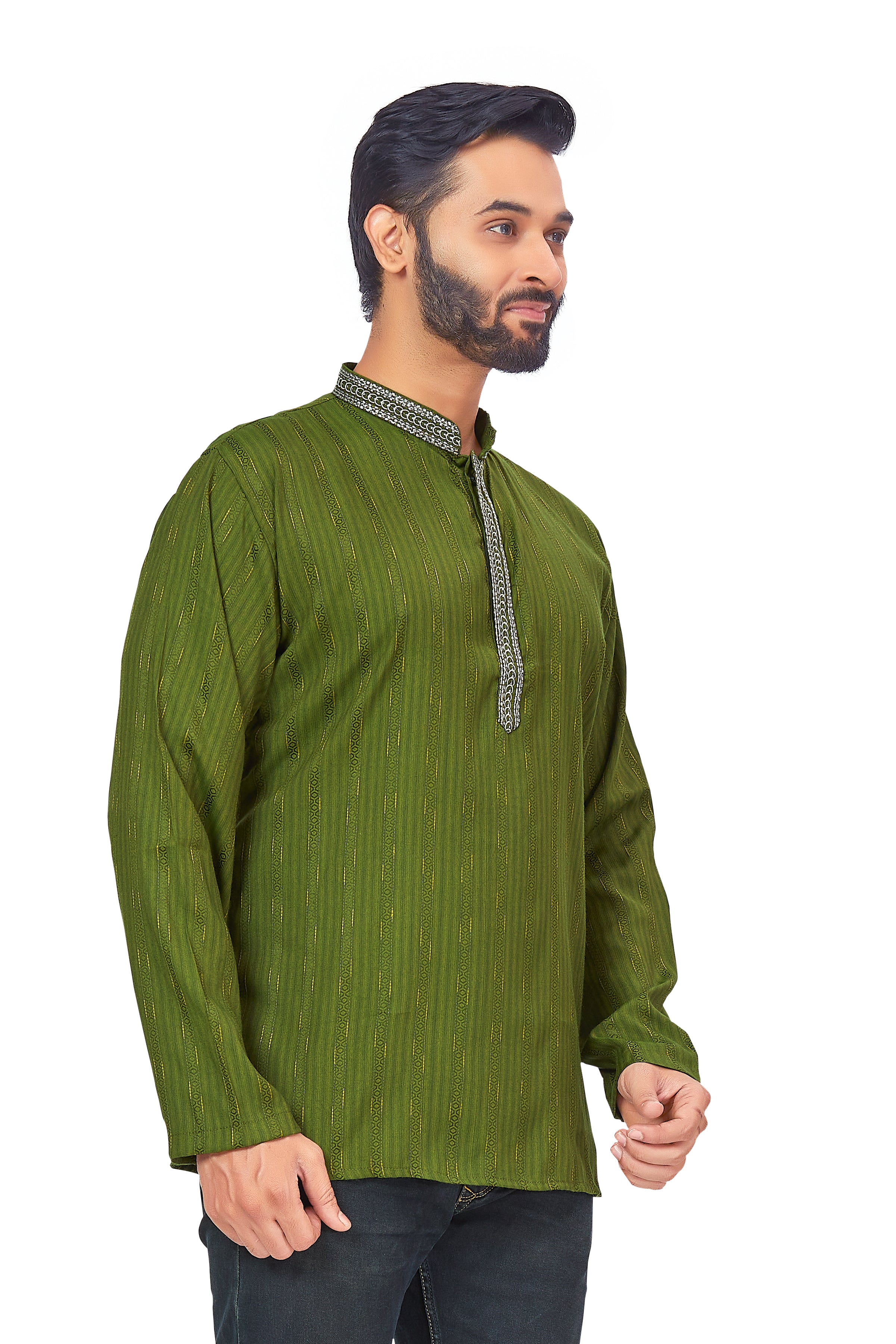 Mens Embroidered Kurti - Roop Darshan