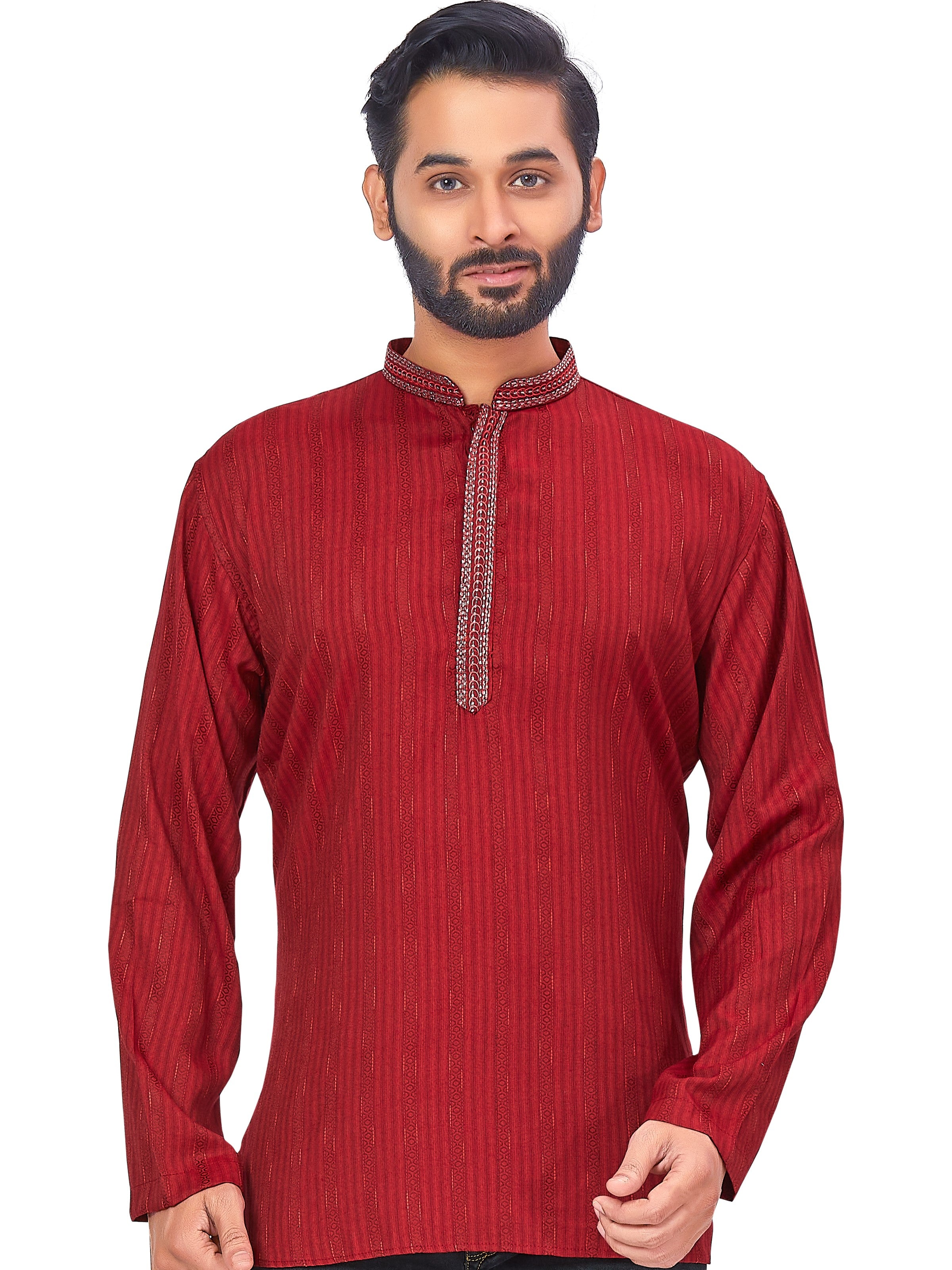 Mens Embroidered Kurti - Roop Darshan