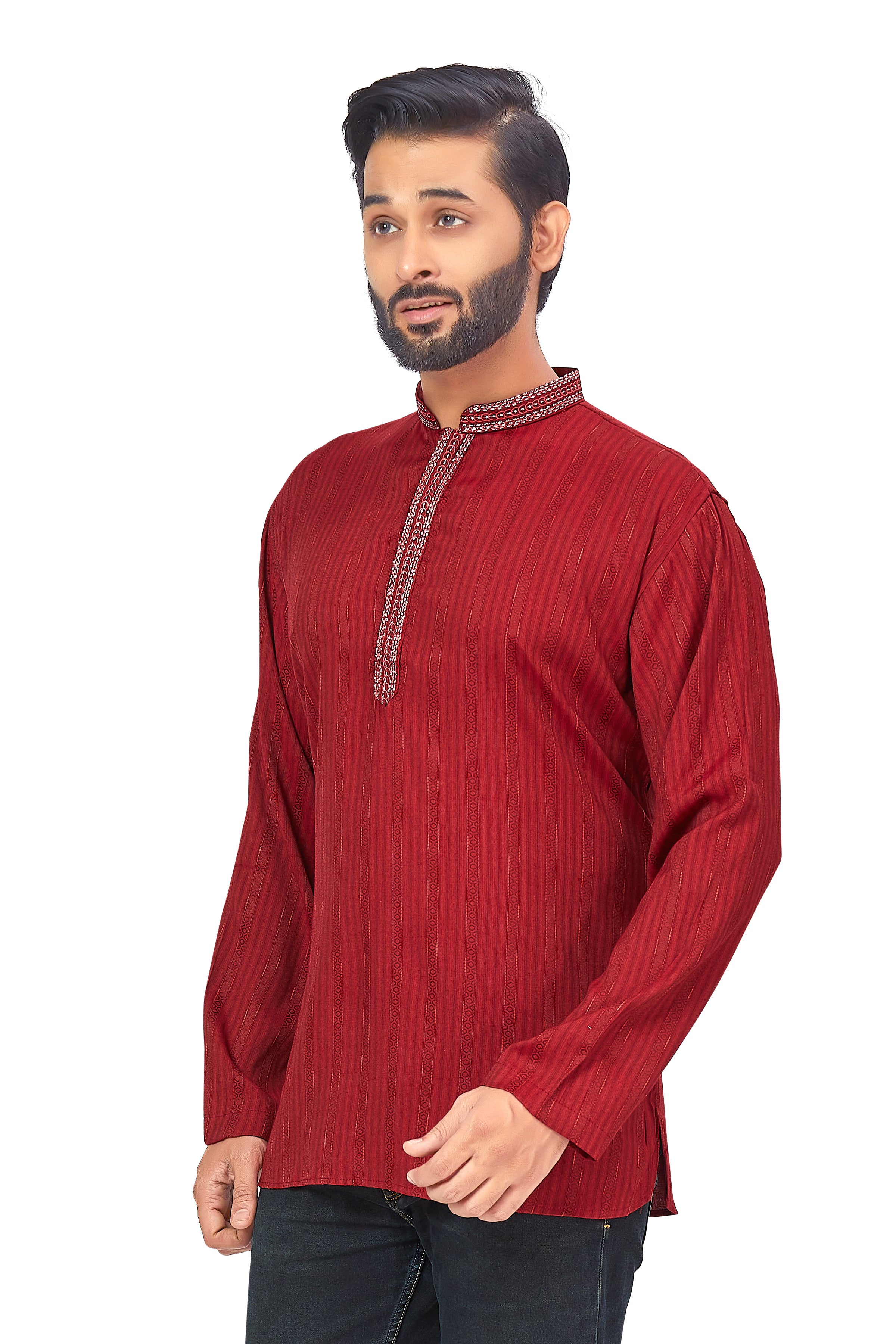 Mens Embroidered Kurti - Roop Darshan