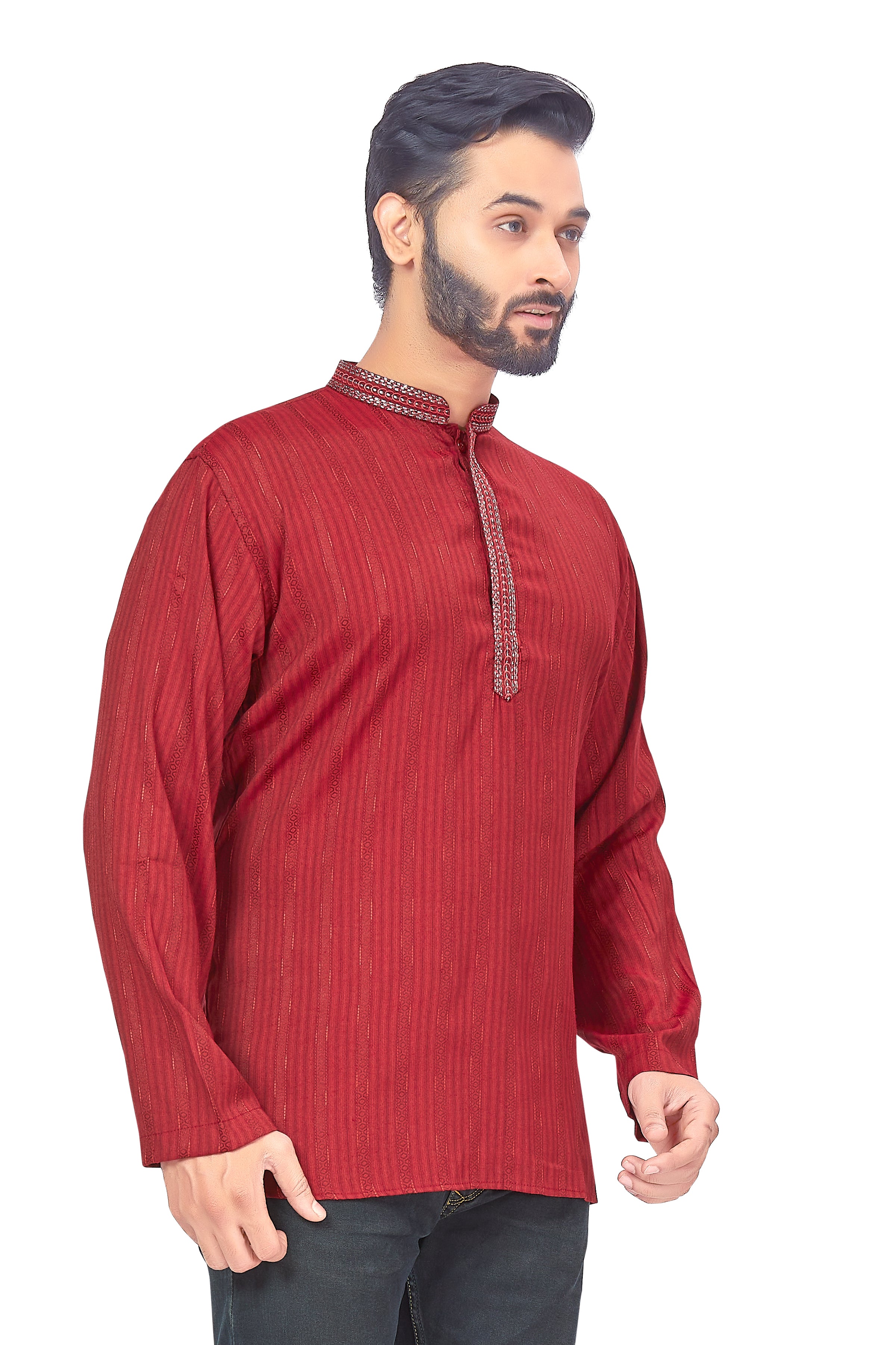 Mens Embroidered Kurti - Roop Darshan