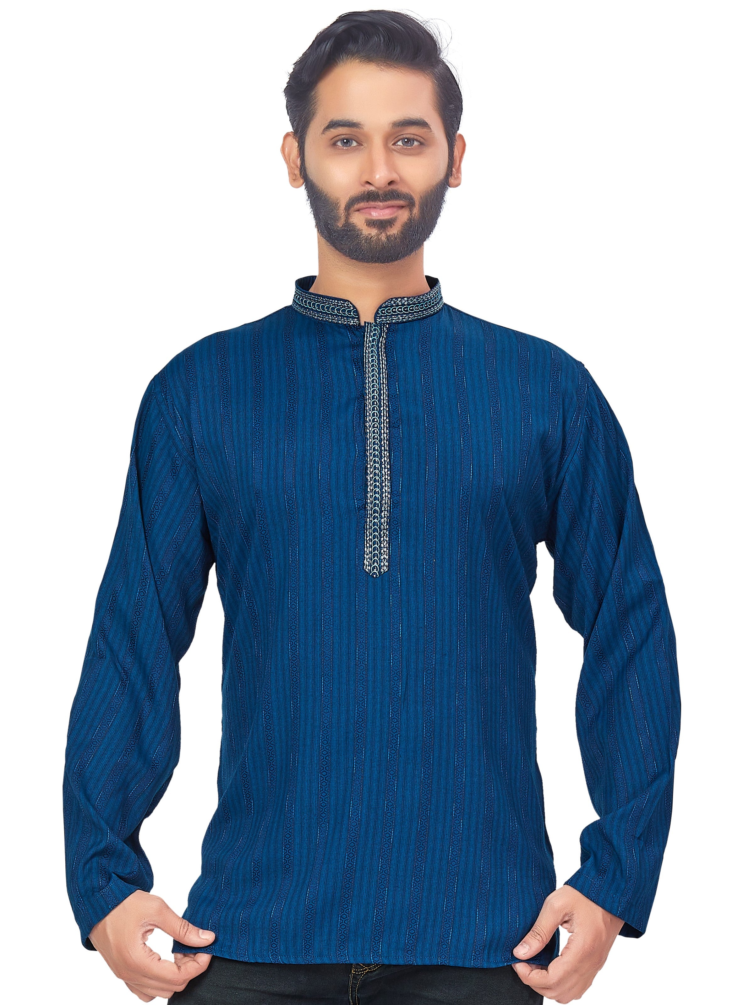 Mens Embroidered Kurti - Roop Darshan