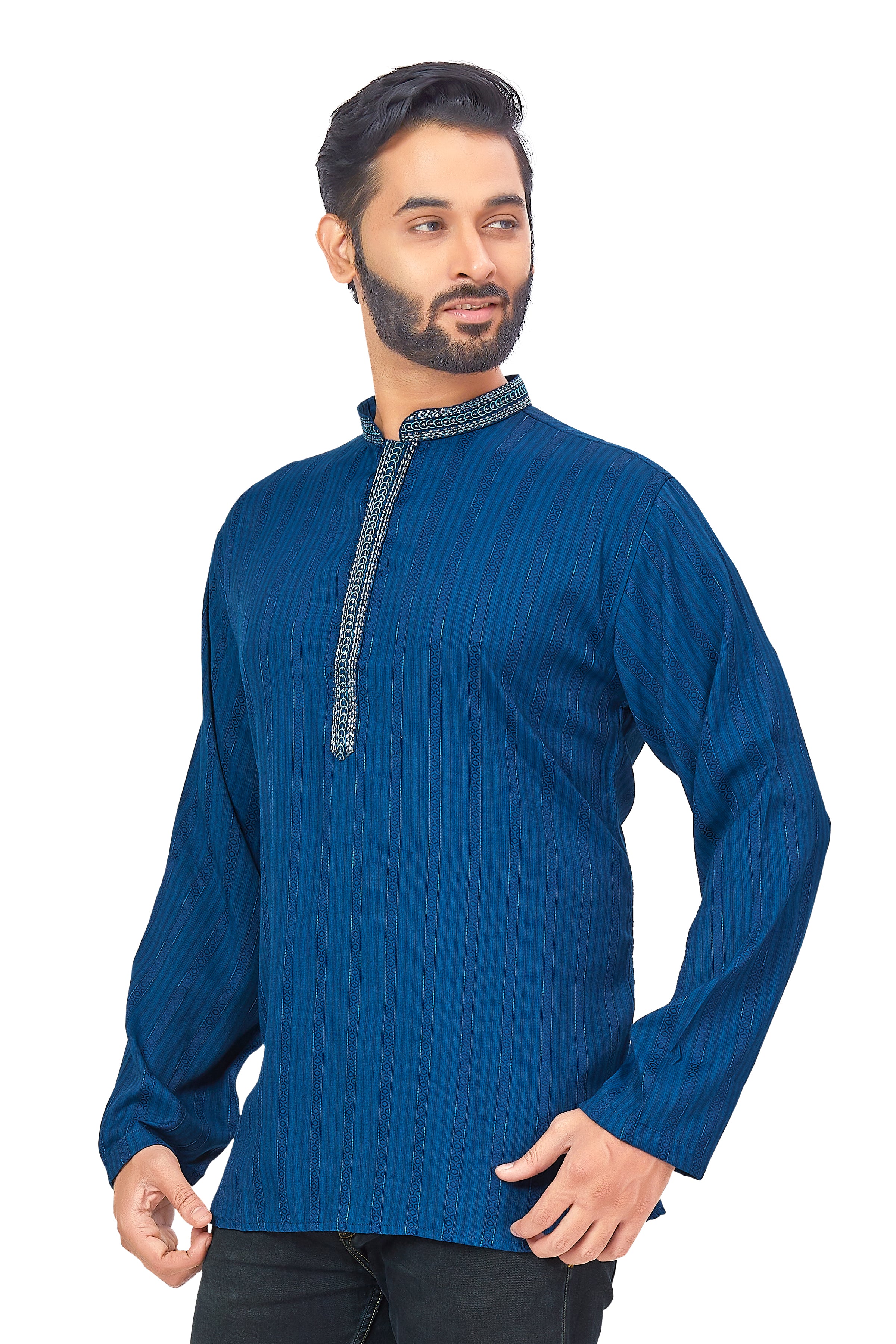 Mens Embroidered Kurti - Roop Darshan